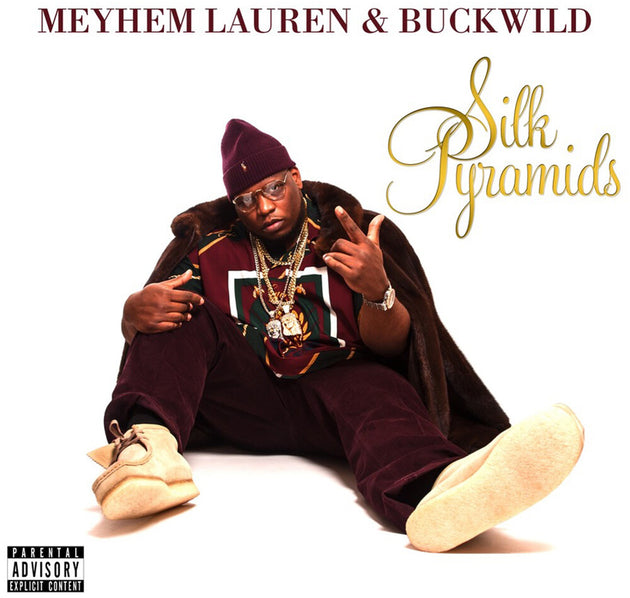 the album cover for Meyhem Lauren & Buckwild - Silk Pyramids