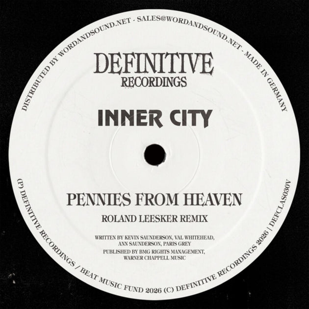 the album cover for Inner City & Kevin Saunderson - Pennies From Heaven (roland Leesker Remix)