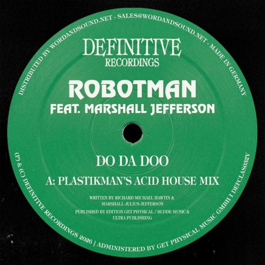 the album cover for Robotman Feat. Marshall Jefferson - Do Da Doo
