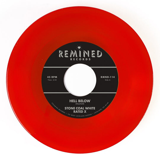 the album cover for Stone Coal White - Hell Below / Free - Clear Orange/Red [Clear Vinyl] (Org)