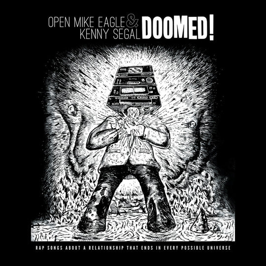 the album cover for Open Mike Eagle / Segal, Kenny - Doomed!