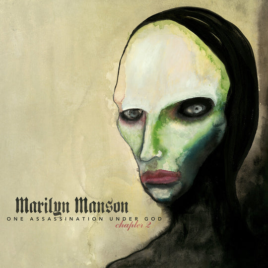 the album cover for Marilyn Manson - One Assassination Under God - Chapter 2 [Green and Blue Marble]