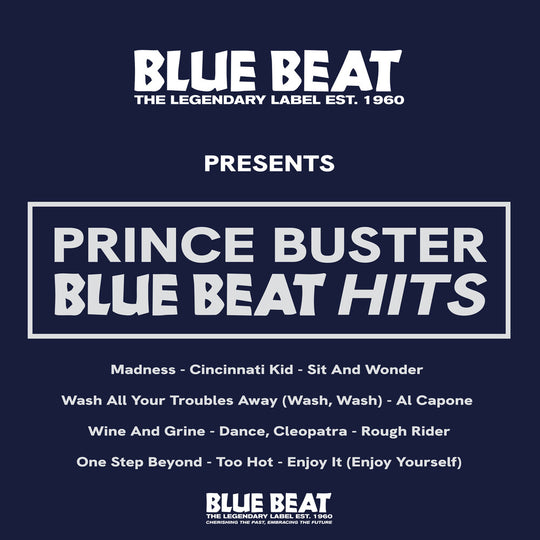 the album cover for Prince Buster - Blue Beat Hits