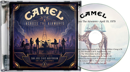 the album cover for Camel - Across The Airwaves