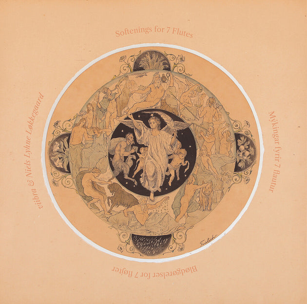 the album cover for Viibra - Softenings For 7 Flutes