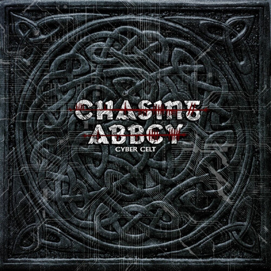 the album cover for Chasing Abbey - Cyber Celt - Green & Black Marbled Vinyl (Blk)