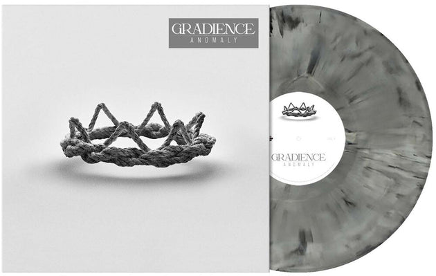 the album cover for Gradience - Anomaly [Grey Black Marbled]