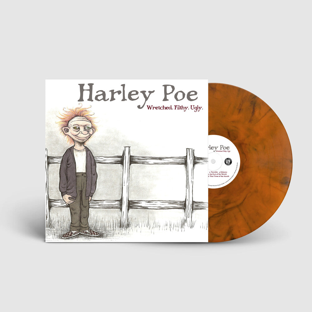the album cover for Harley Poe - Wretched Filthy Ugly [Colored Vinyl] (Org)