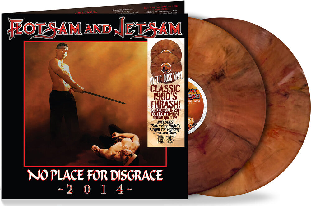 the album cover for Flotsam & Jetsam - No Place For Disgrace [Indie Exclusive] [Colored Vinyl] (Gate) [Limited Edition]