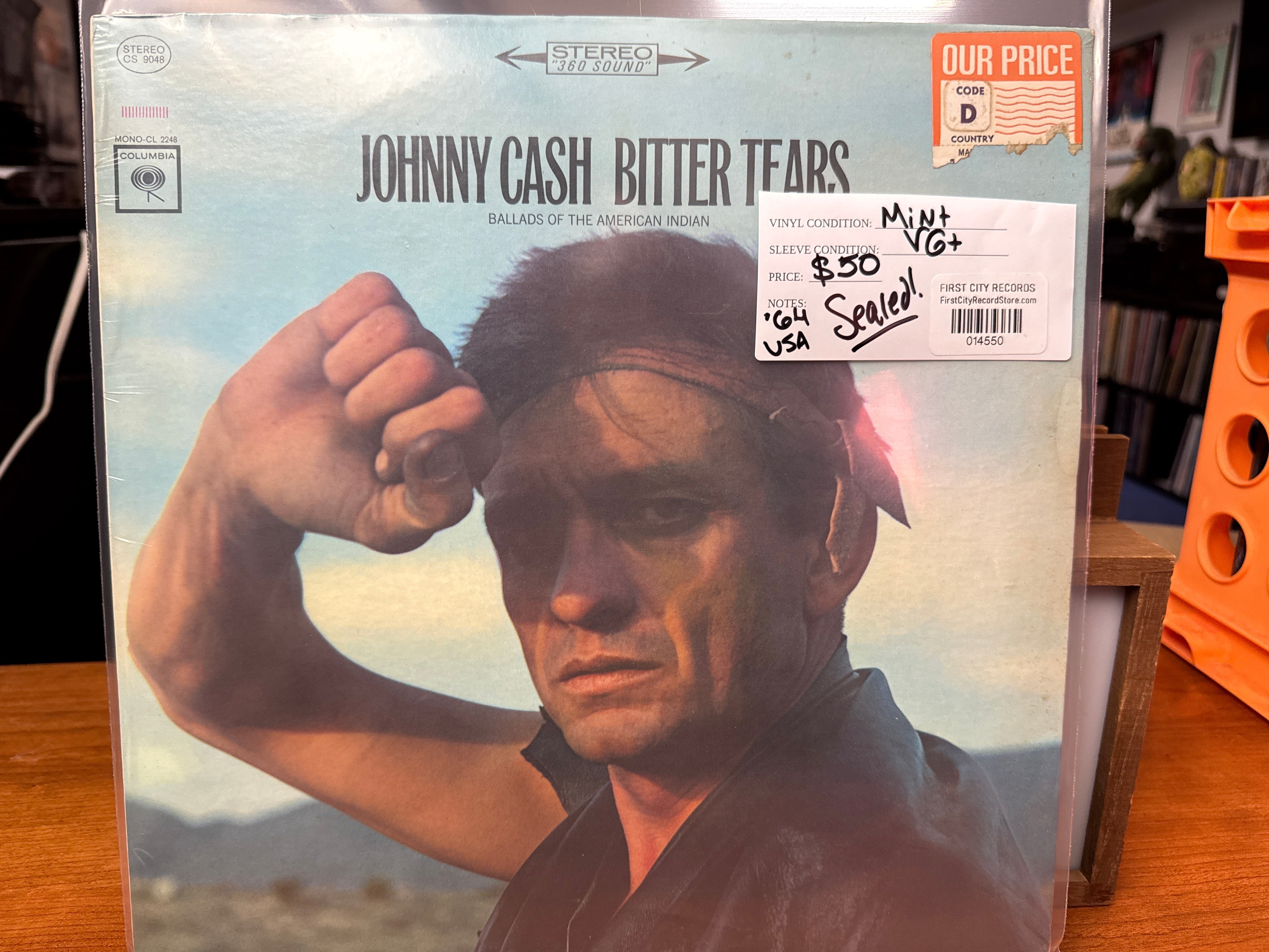 Johnny Cash - Bitter Tears: Ballads of the American Indian (1964, Sealed, USED)