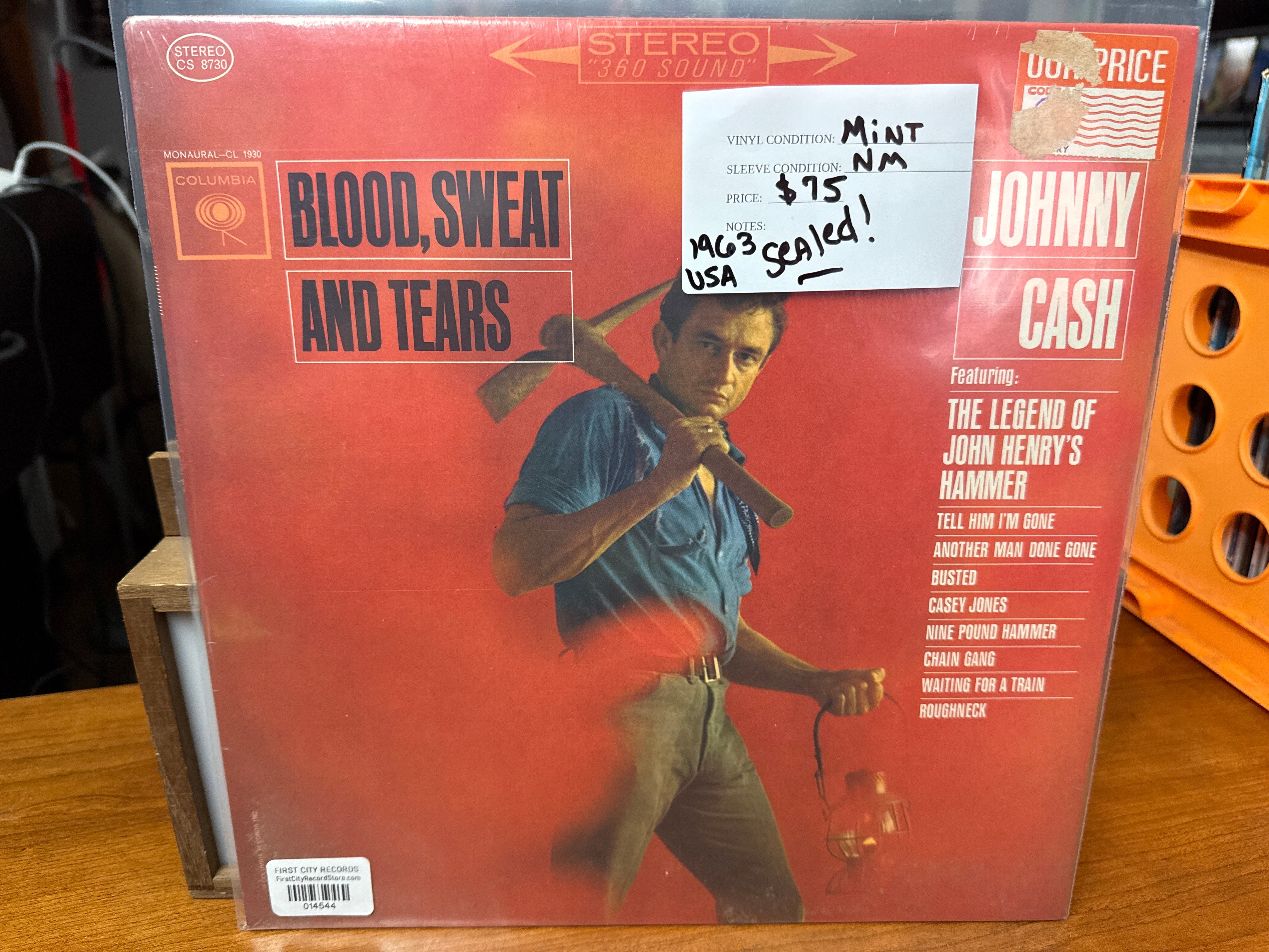 Johnny Cash - Blood Sweat and Tears (1963, Sealed, USED)