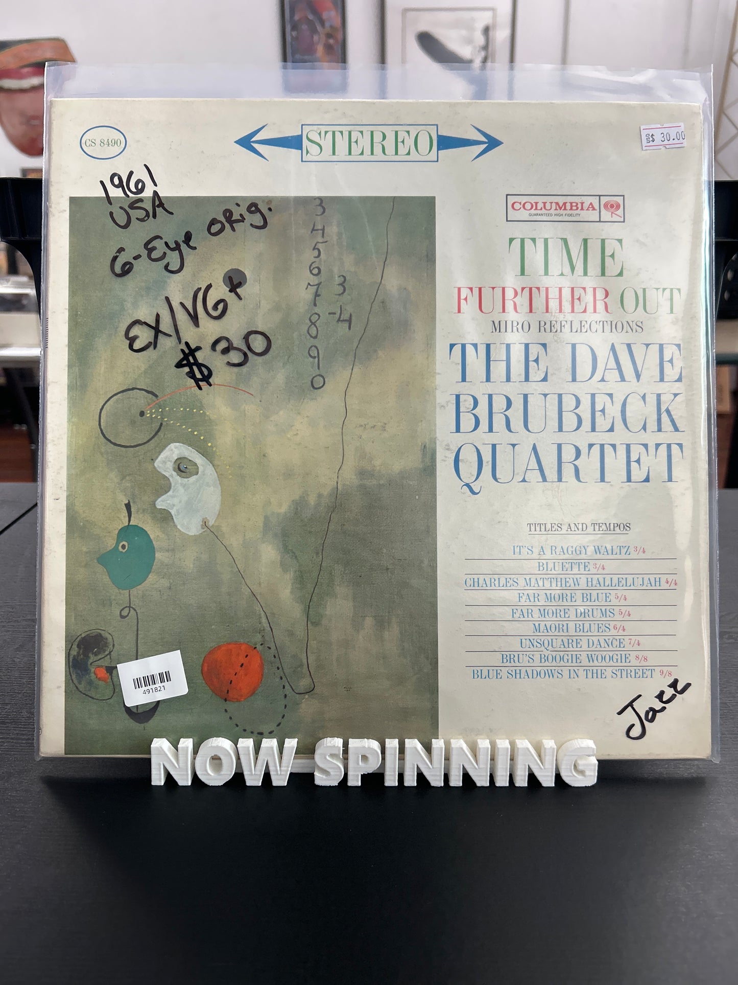 The Dave Brubeck Quartet - Time Further Out : EX/VG+ 1961 USA