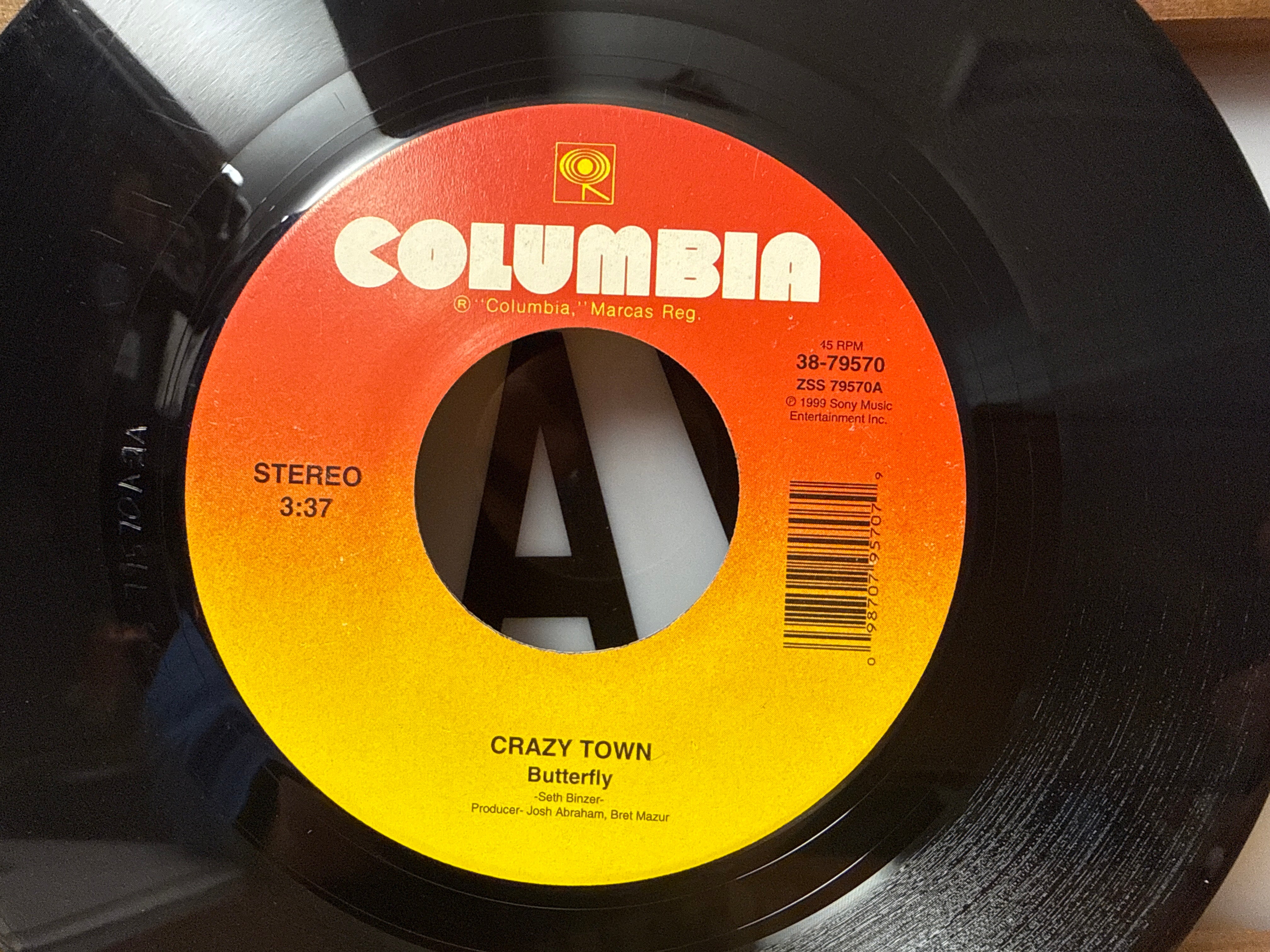 Crazy Town - Butterfly/Revolving Door (1999, 7")