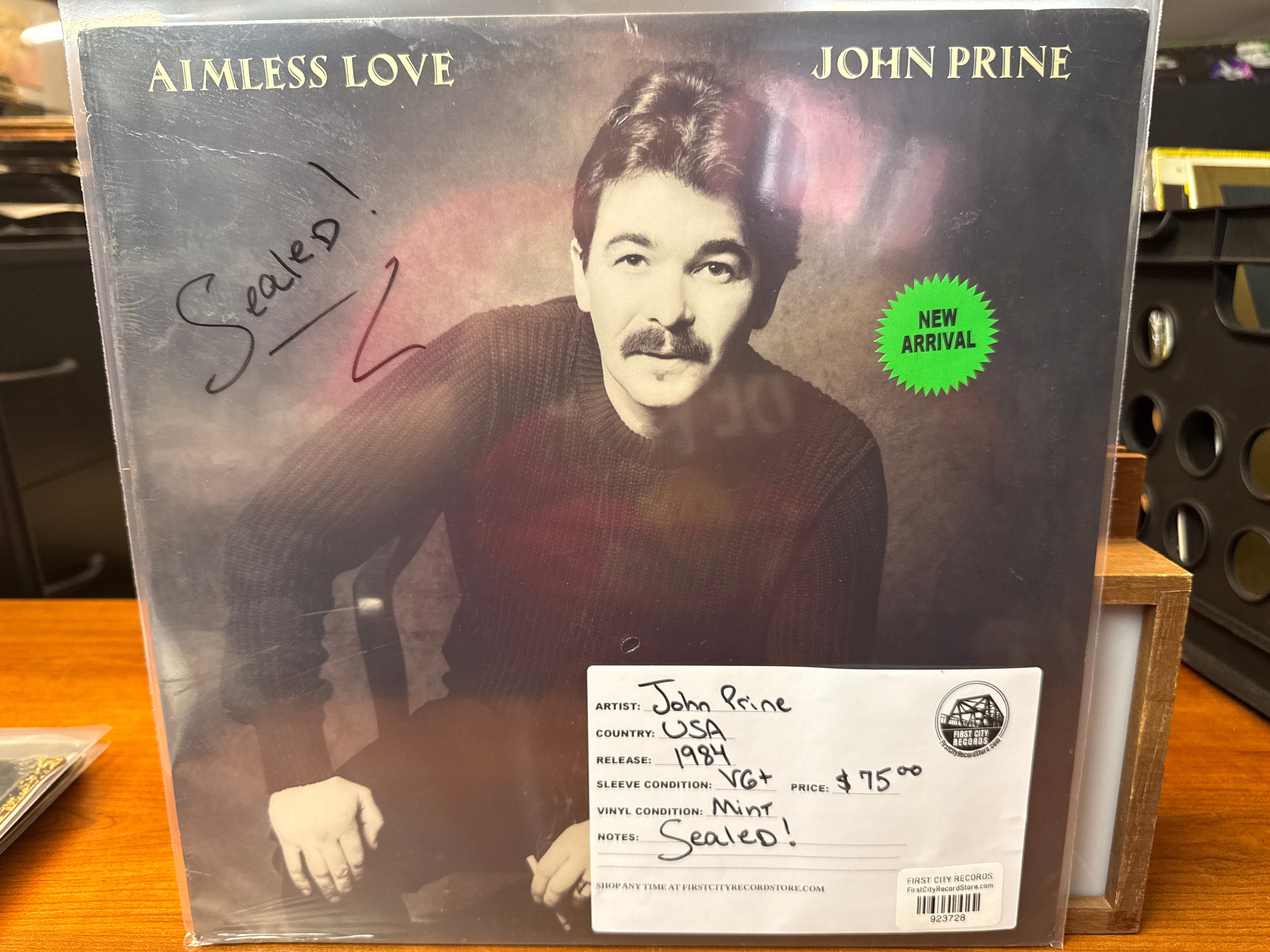 John Prine - Aimless Love (1984, Sealed, USED)