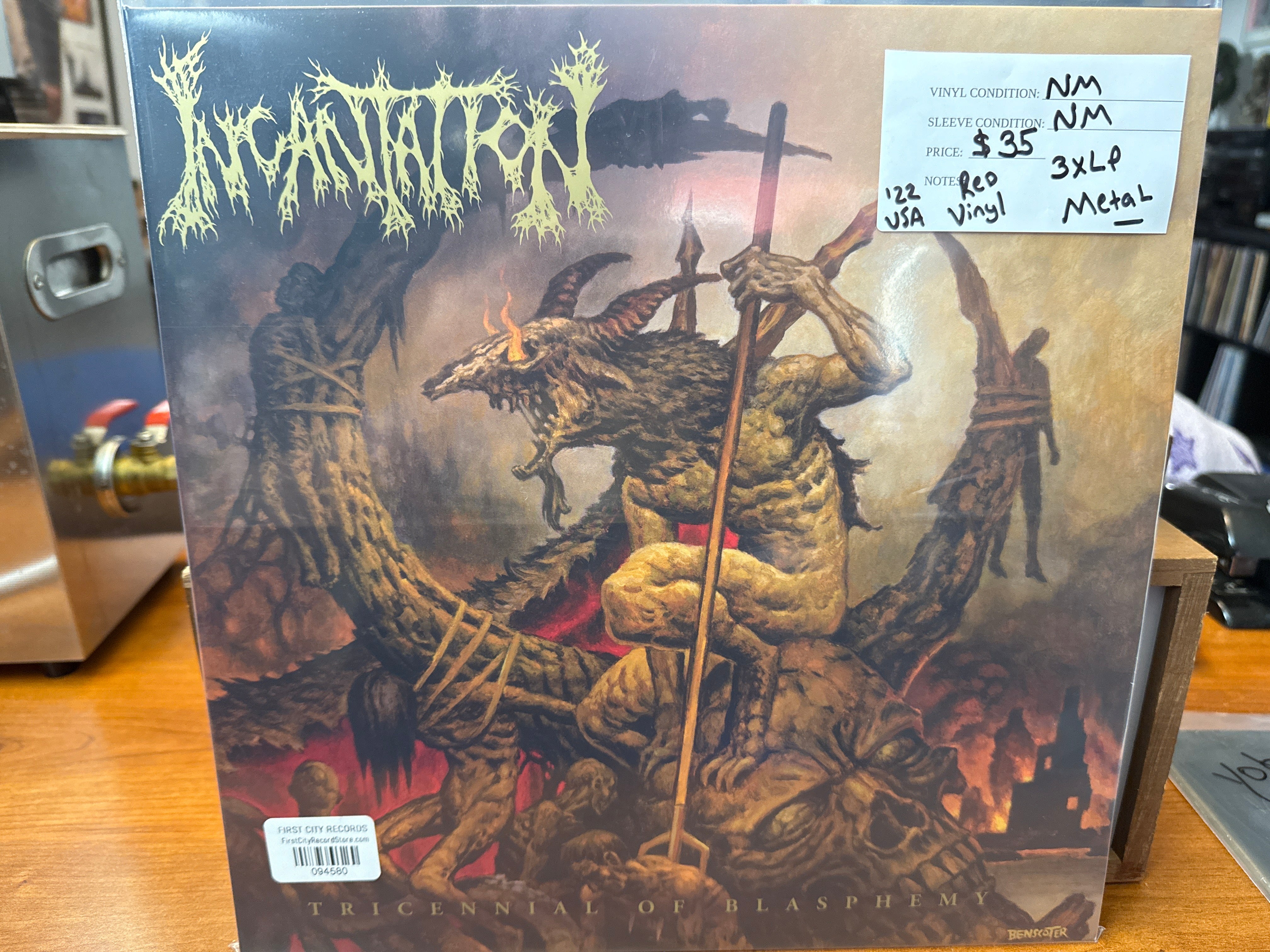 Incantation - Tricennial of Blasphemy (Red Vinyl, USED)