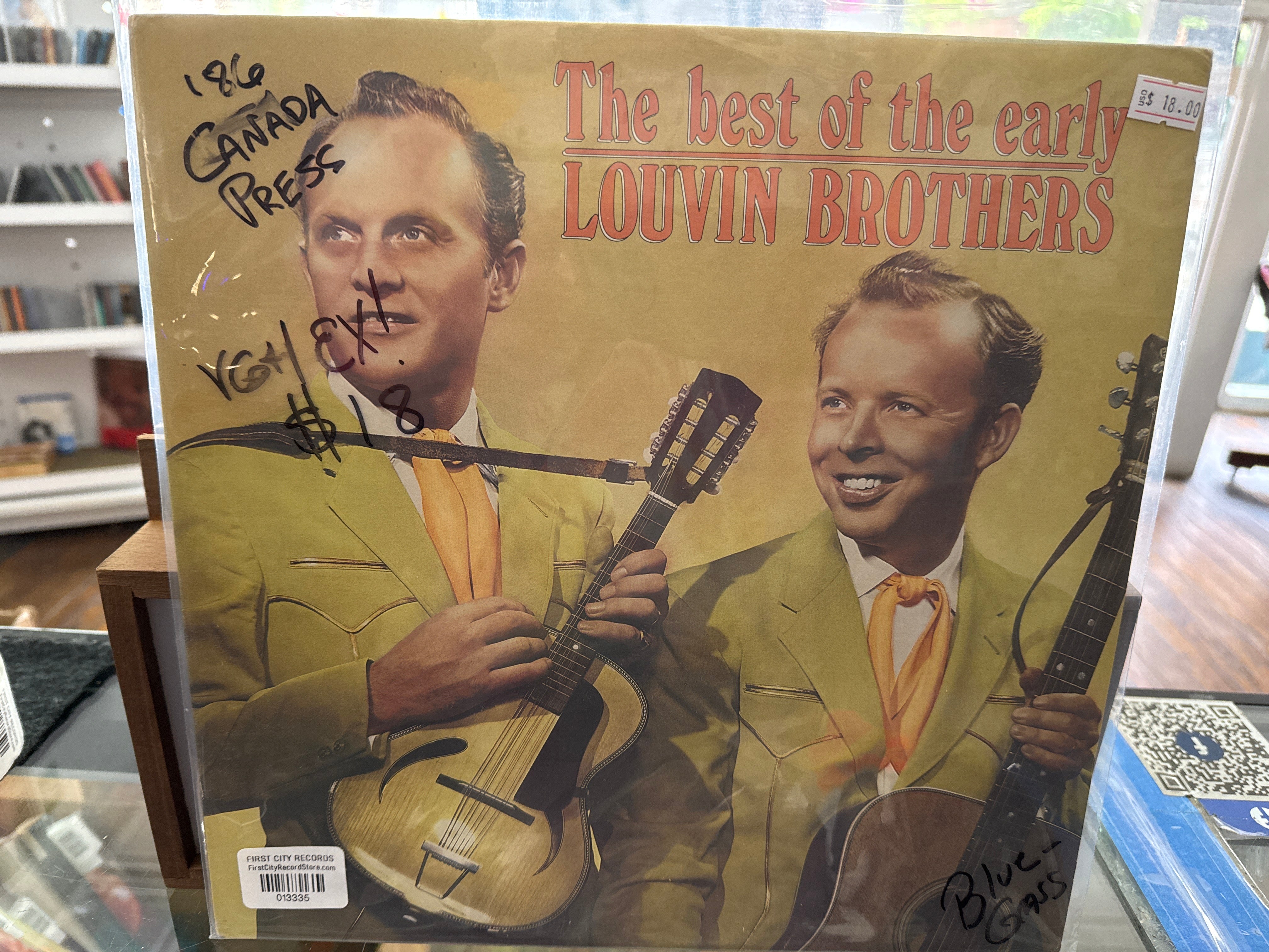 Louvin Brothers - Best of the early Louvin Brothers (1986 Canadian Pressing, USED)