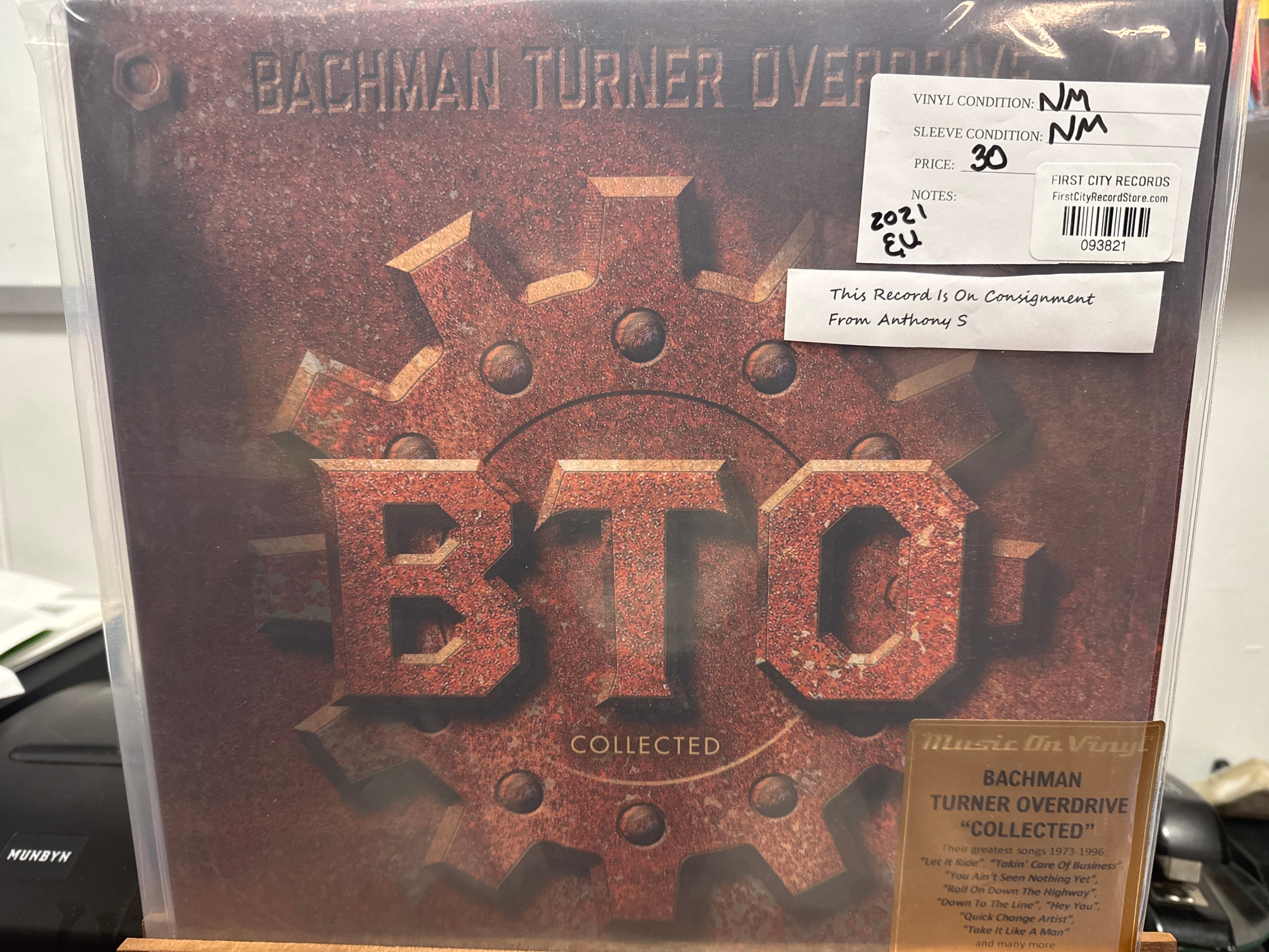 Music On Vinyl: Bachman Turner Overdrive Collected (USED)