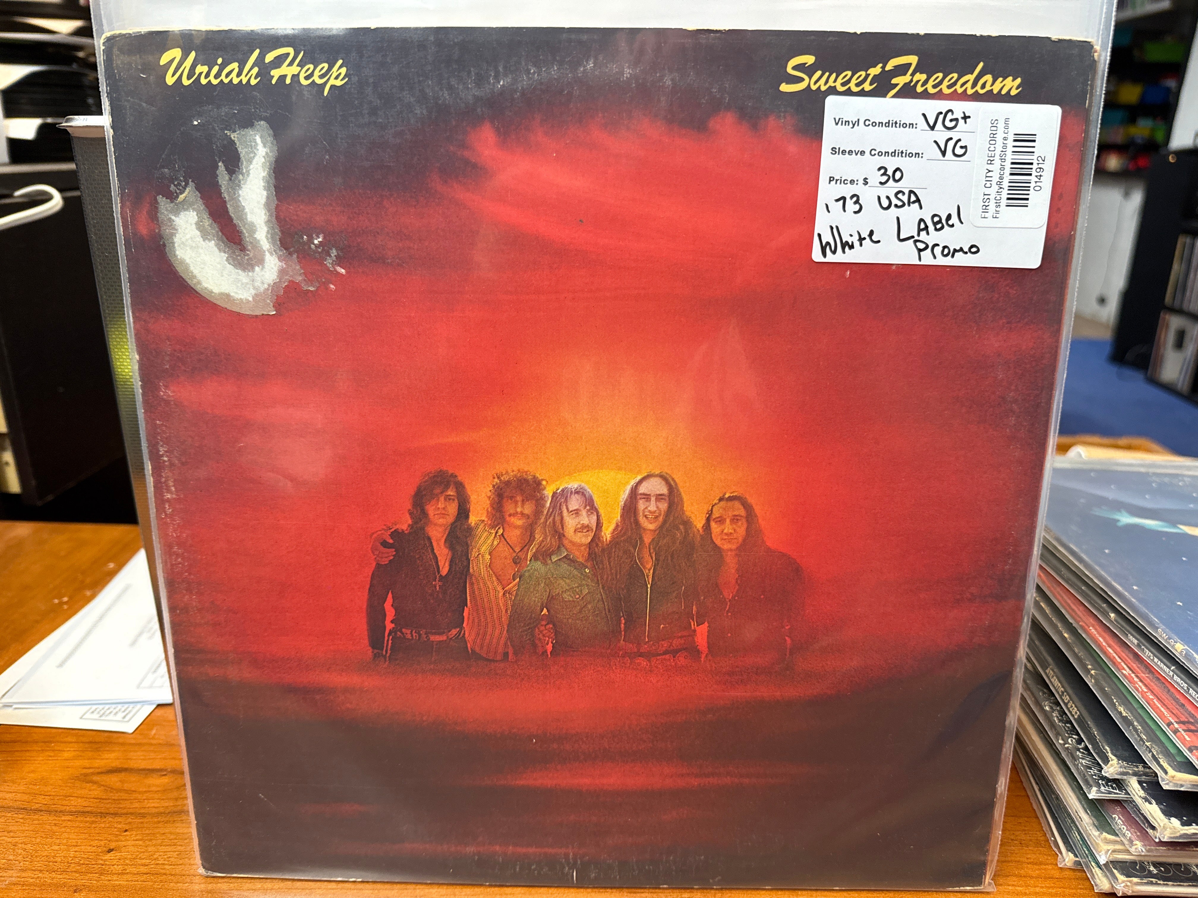 Uriah Heep - Sweet Freedom (1973, White Label Promo, USED)