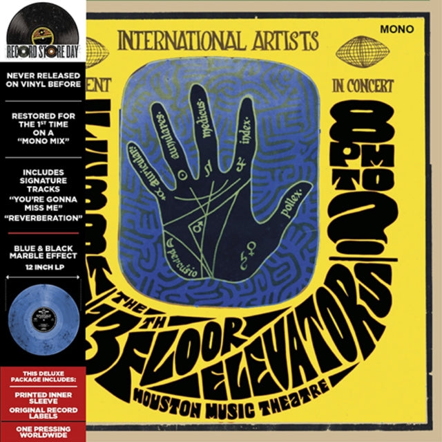 13th Floor Elevators - HOUSTON MUSIC THEATRE, LIVE 1967 (BLUE & BLACK MARBLE VINYL) (RSD