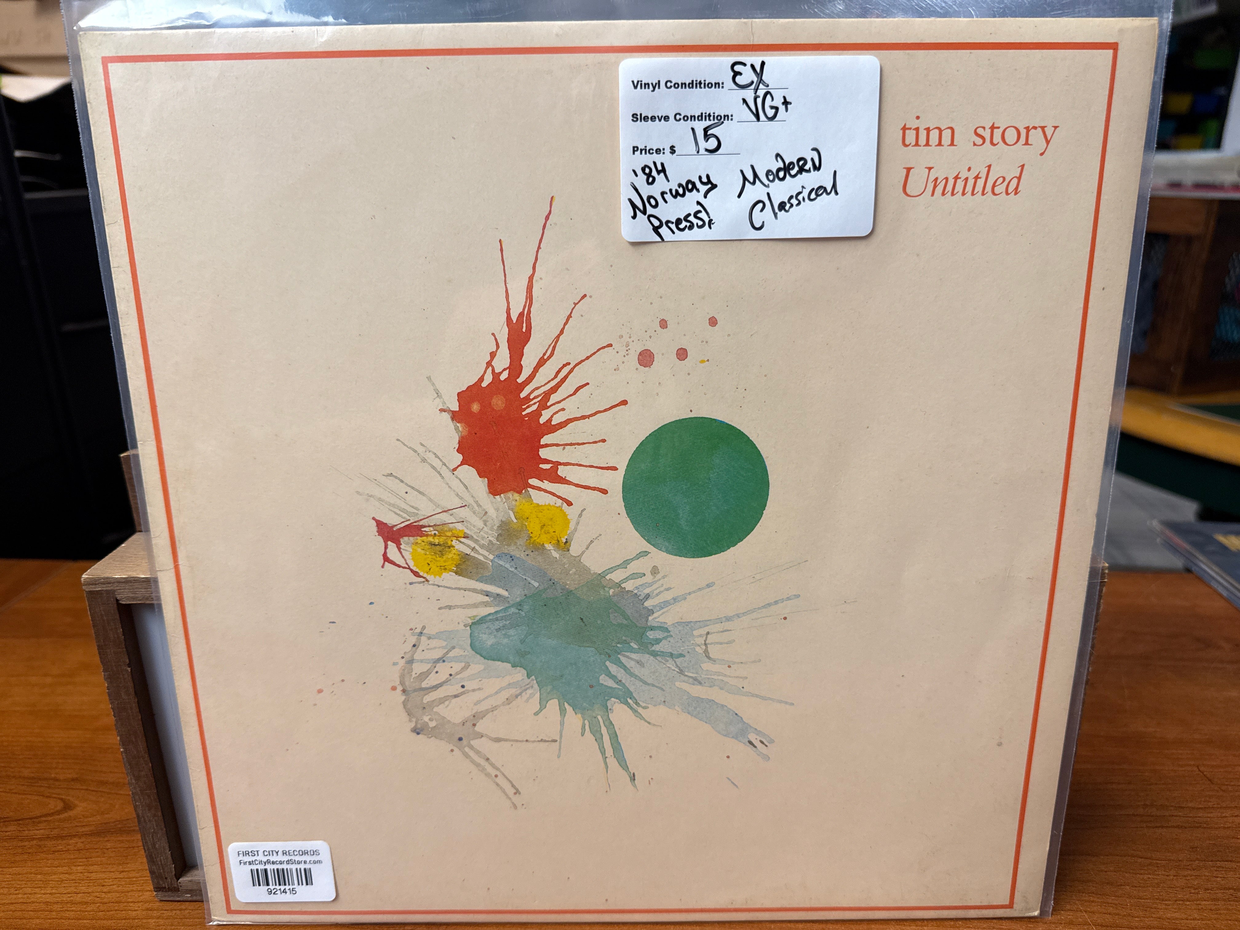 Tim Story - Untitled (1984, Norway Pressing, USED)