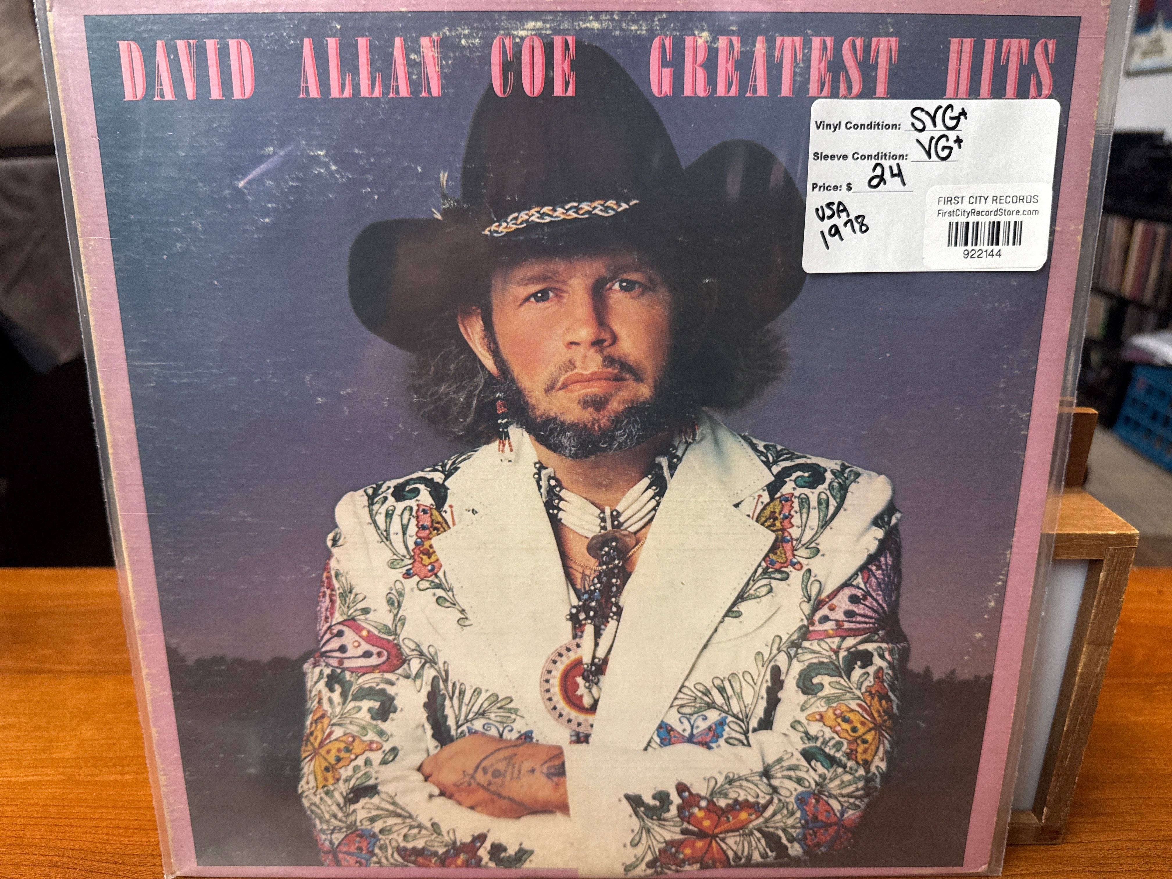 David Allan Coe - Greatest Hits (1978, USED)