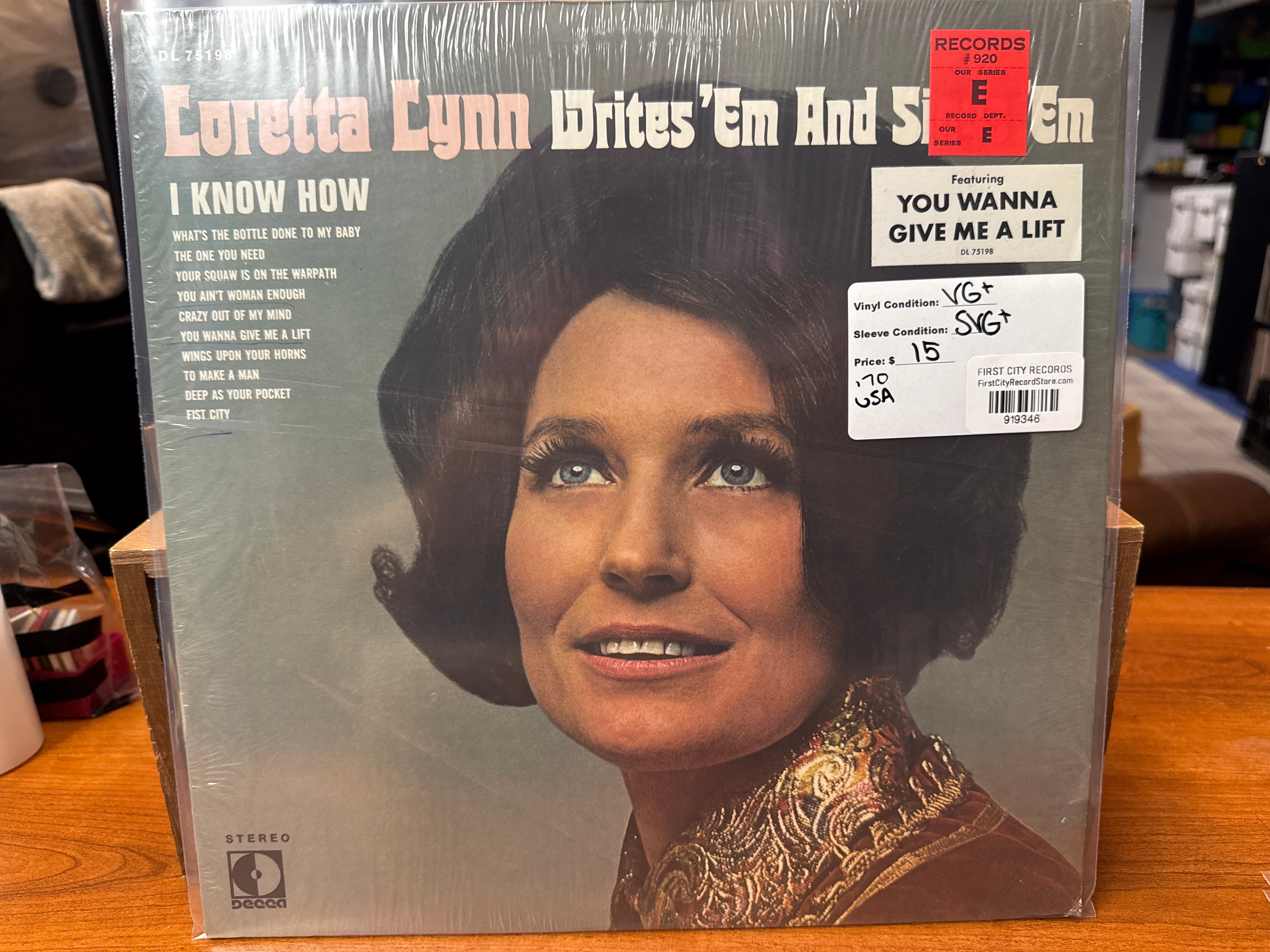 Loretta Lynn - Writes Em and Sings Em (1970, USED)