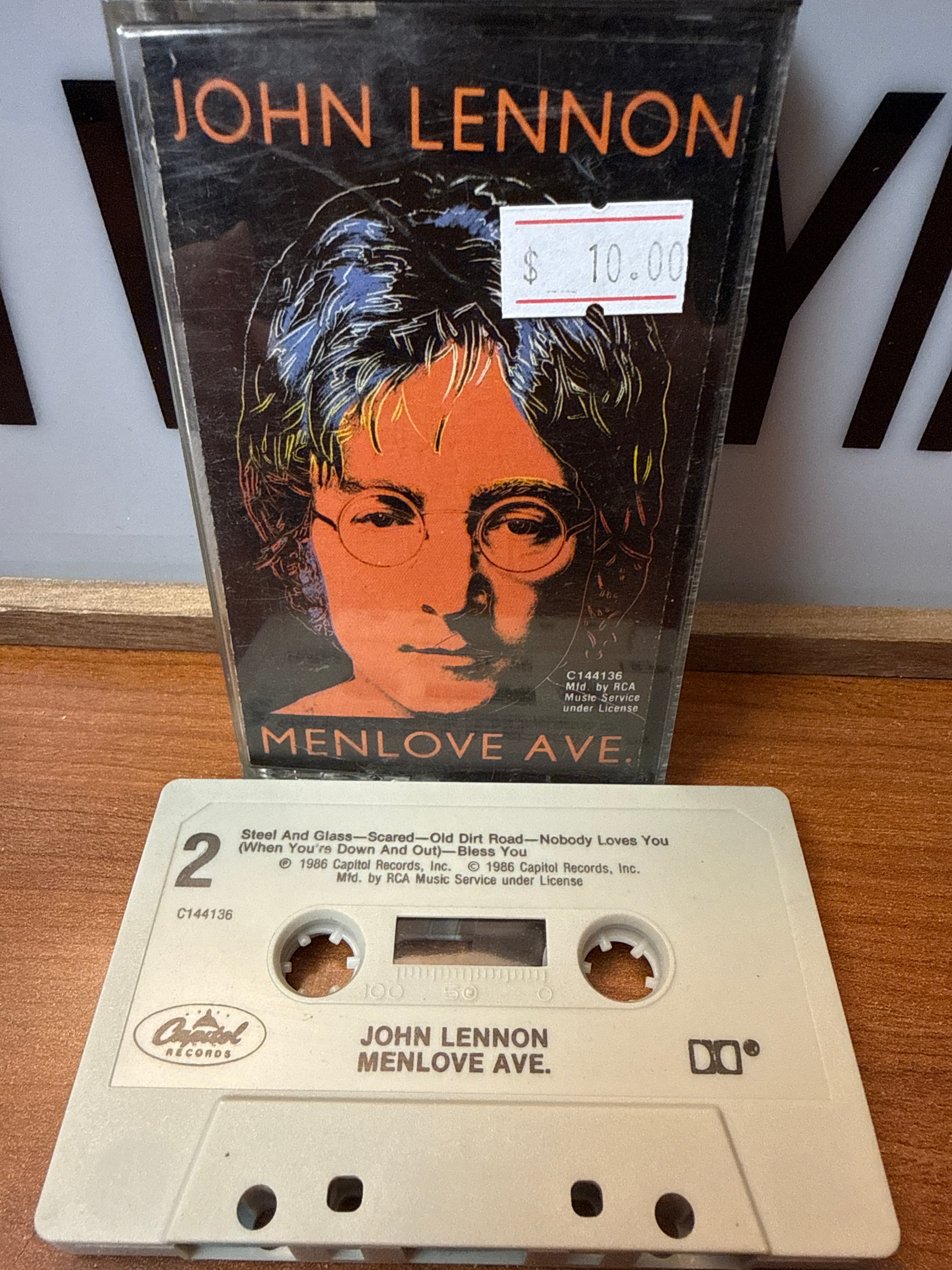 John Lennon ‎– Menlove Ave. (Club, CASSETTE)