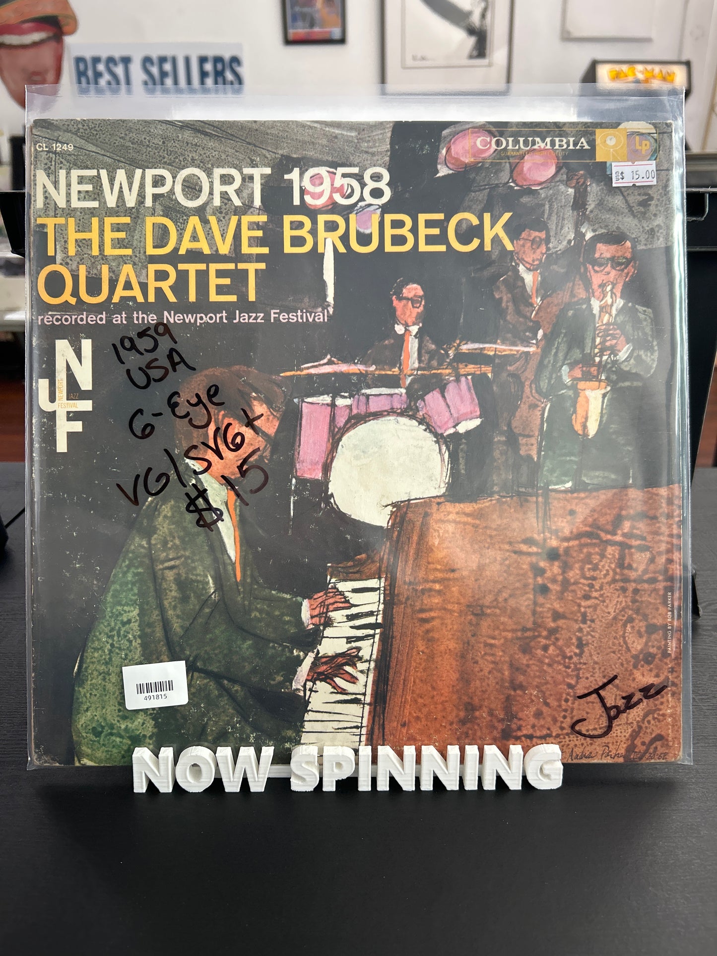 The Dave Brubeck Quartet - Newport 1958 : VG/SVG+ 1959 USA