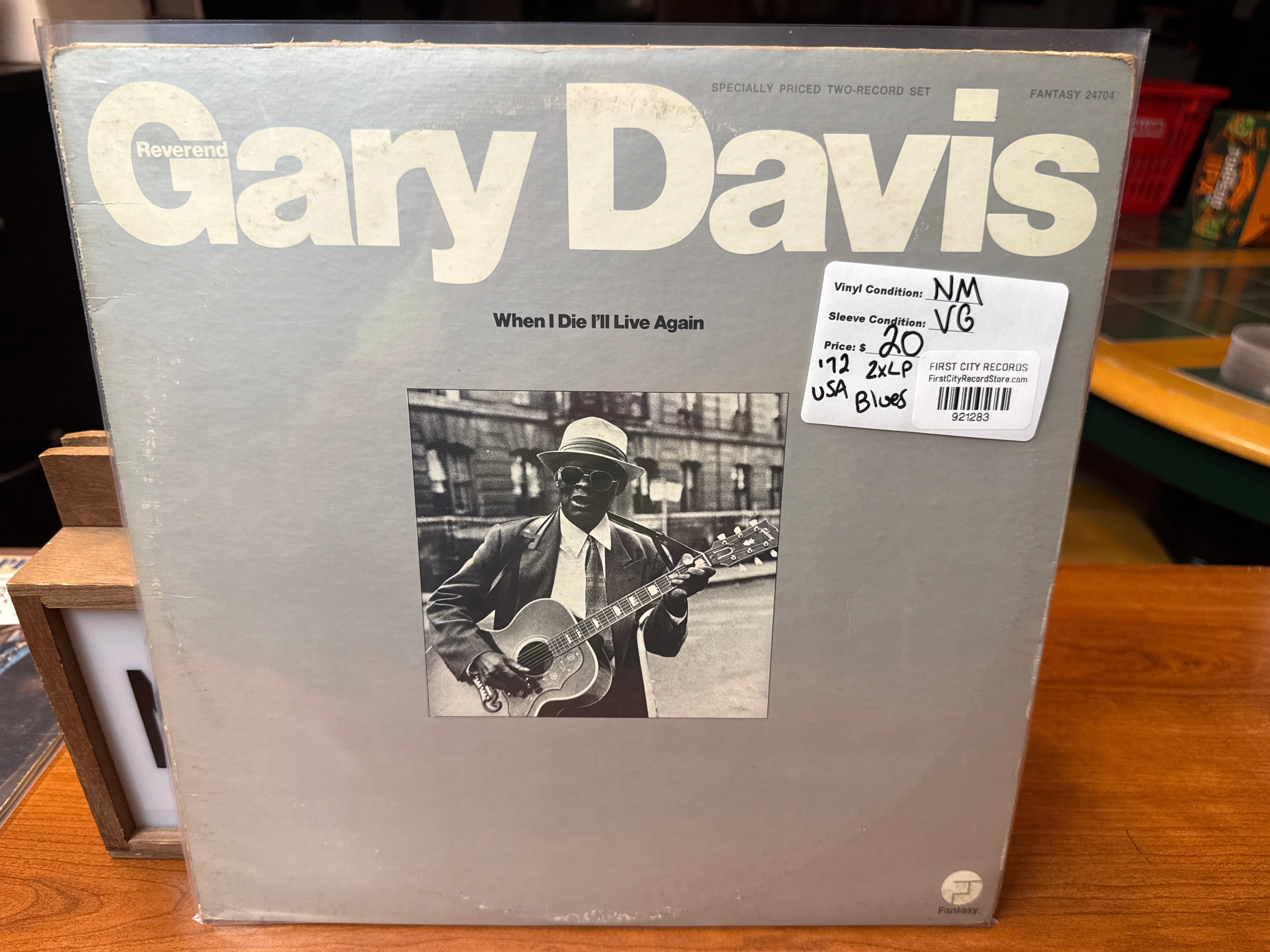 Reverend Gary Davis ‎– When I Die I'll Live Again (1972, USED)