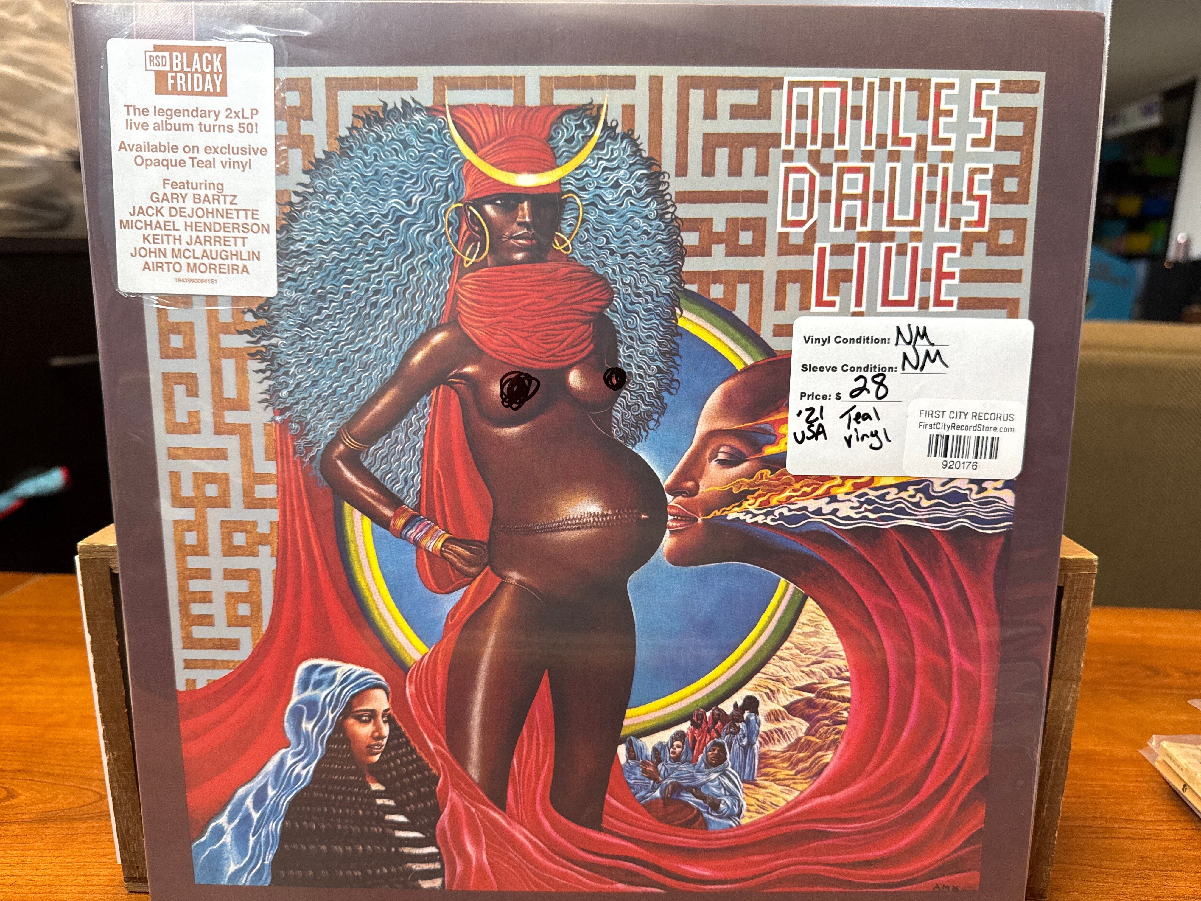 Miles Davis - Miles Davis Live EVIL (2021, Teal Vinyl, USED)