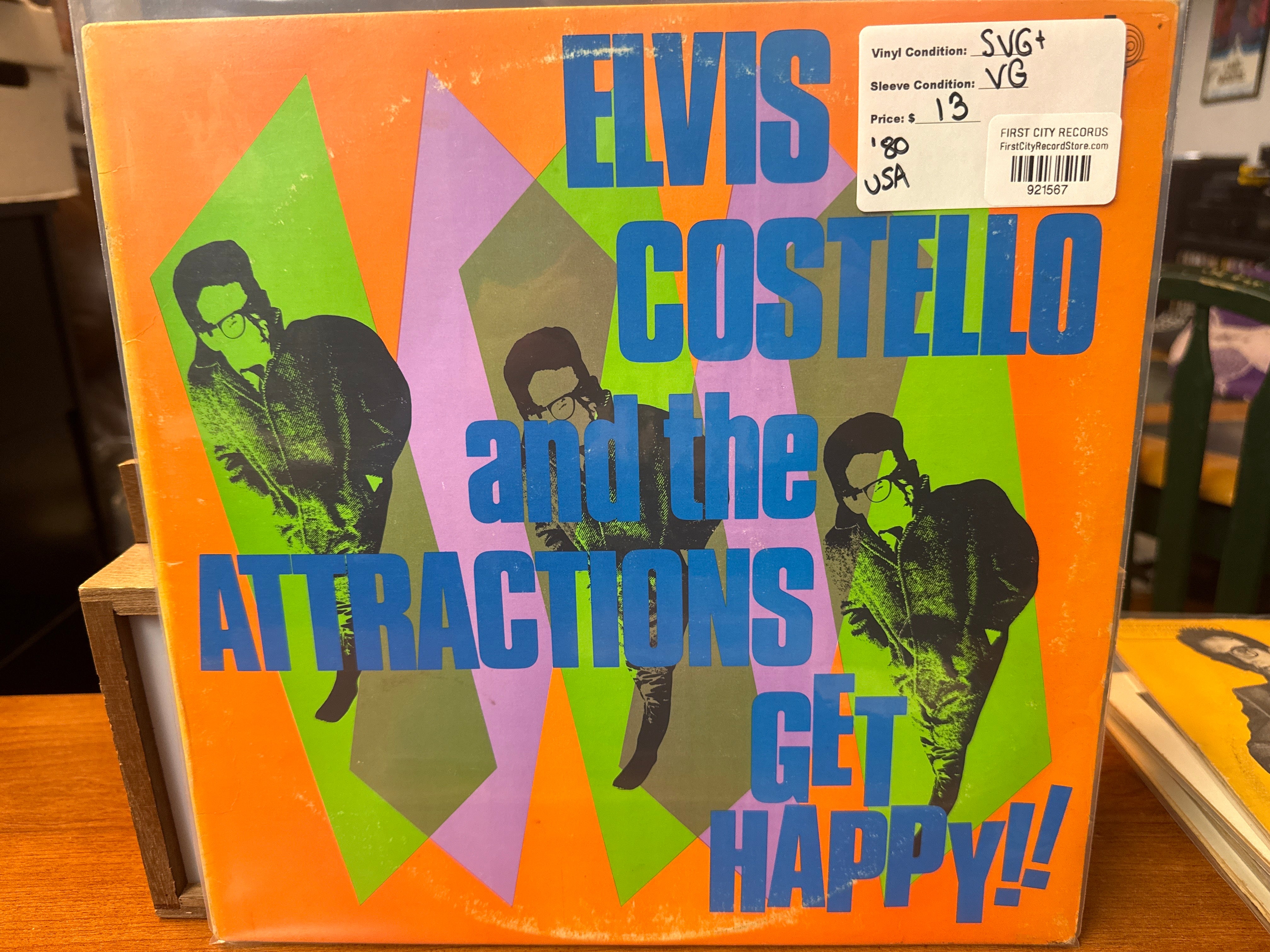 Elvis Costello and the Attractions - Get Happy (1980, USED)
