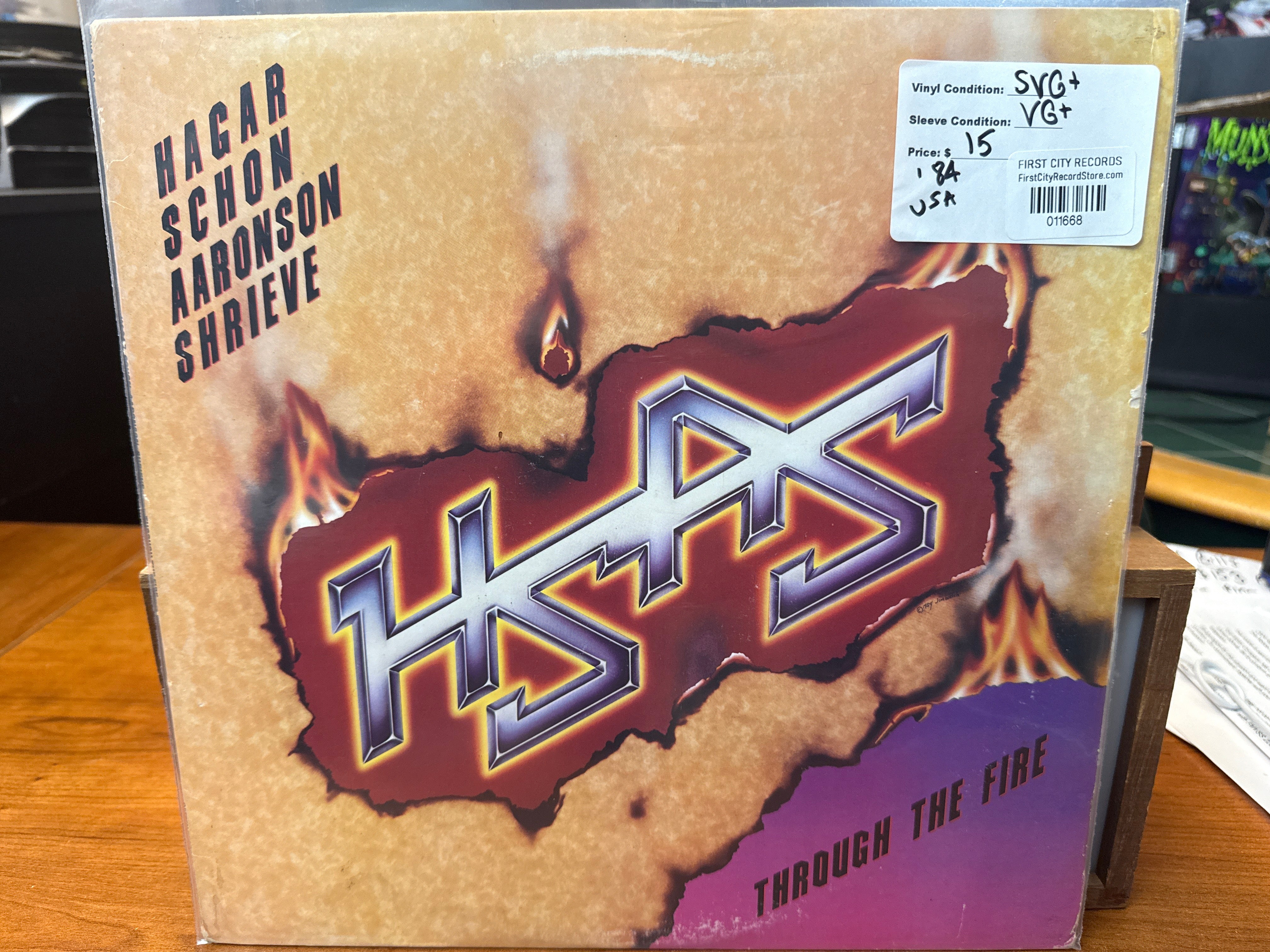HSAS: Hagar, Schon, Aaronson, Shrieve - Through The Fire (1984, USED)