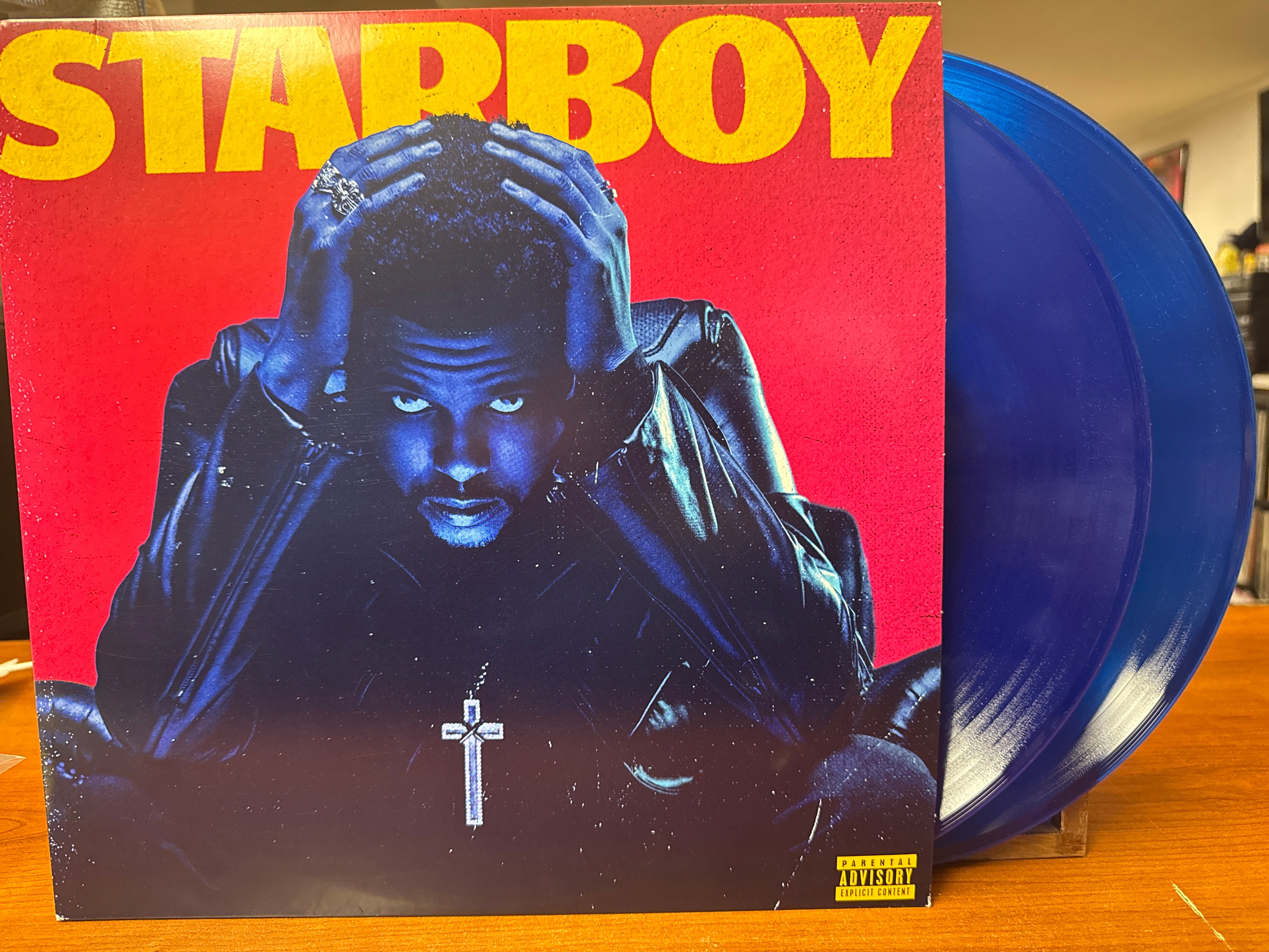 Weeknd - Starboy (2020, Blue Vinyl, USED)