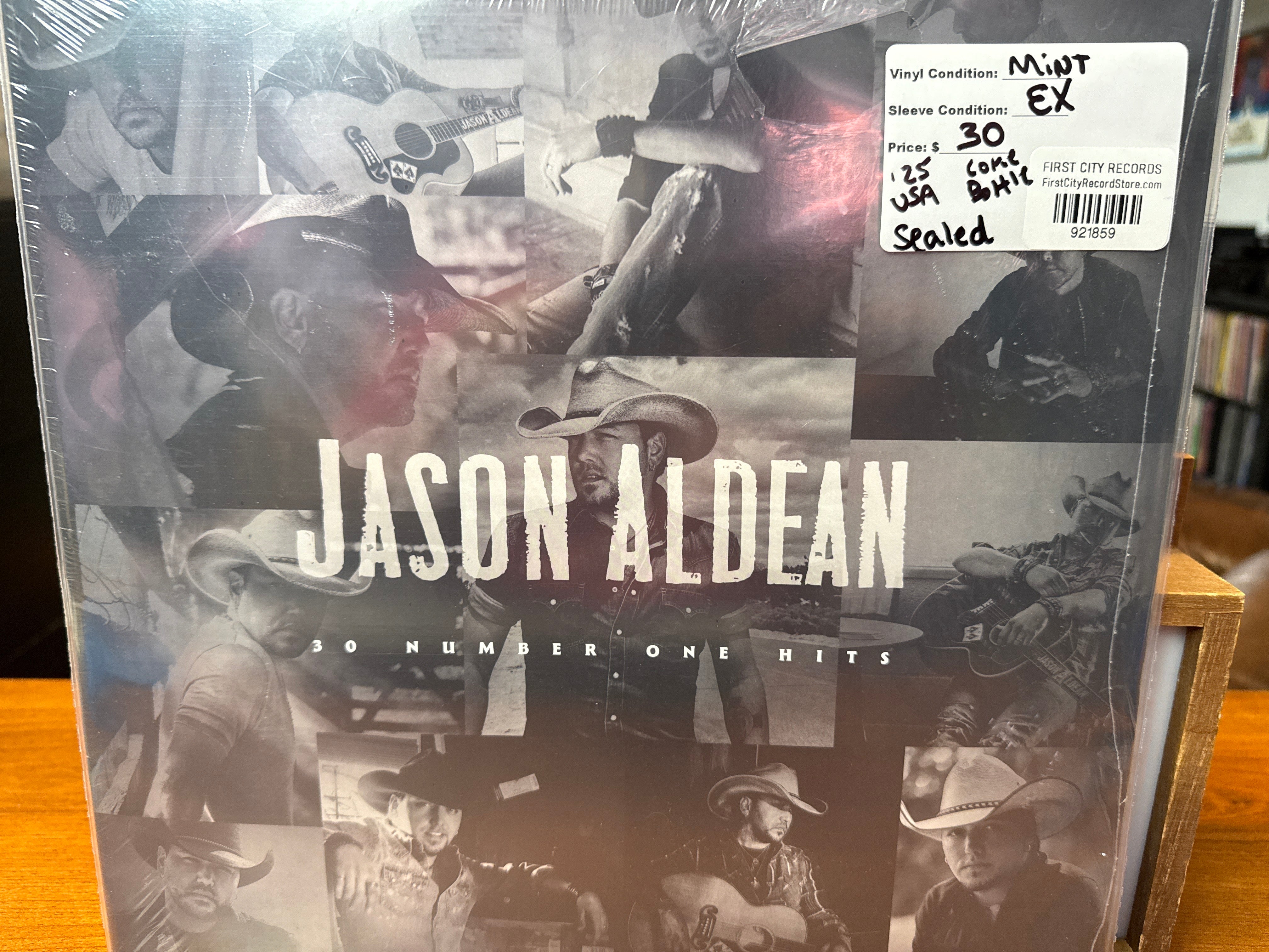 Jason Aldean - 30 Number One Hits (Sealed, Coke Bottle Clear, USED)