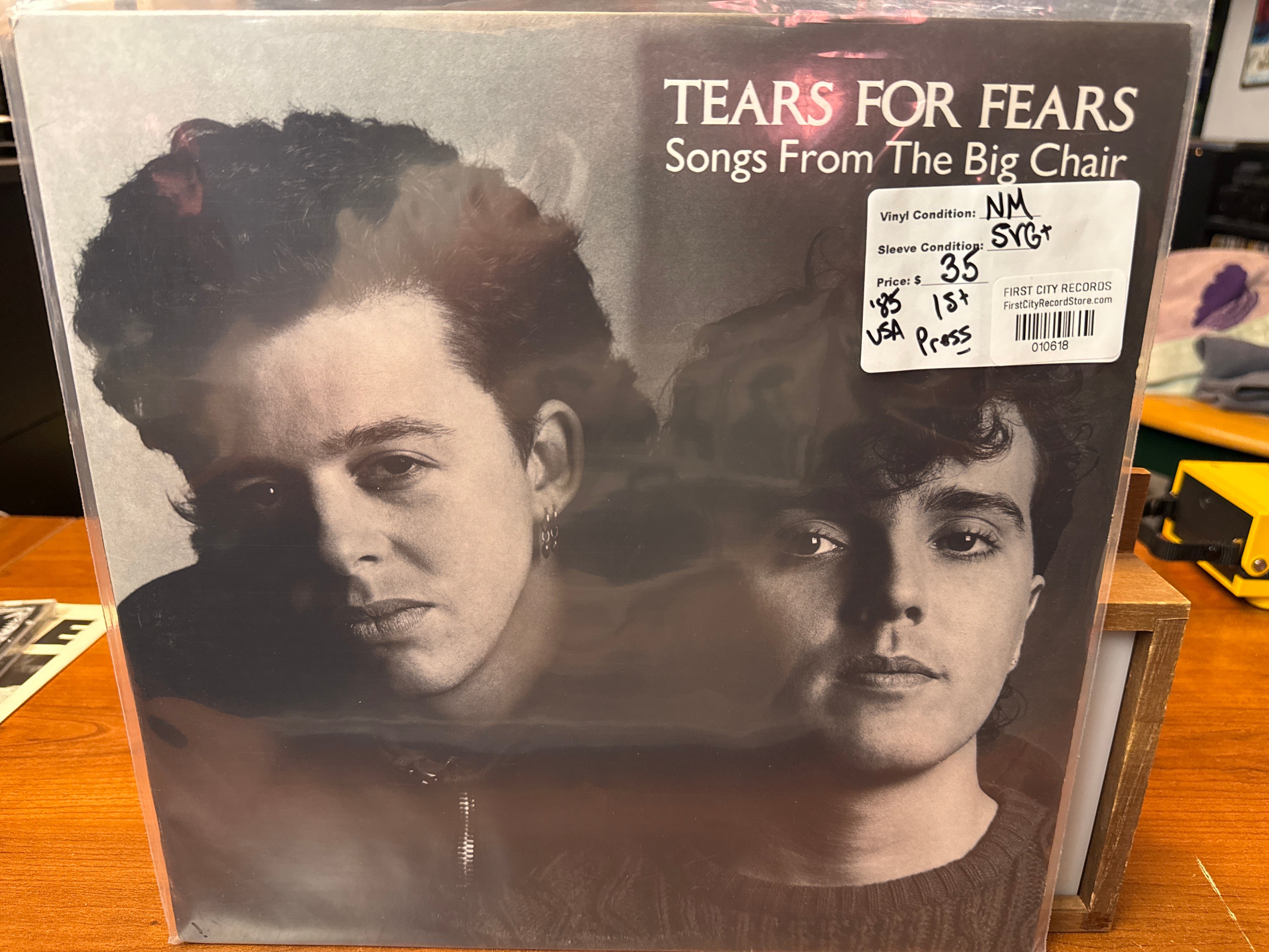 Tears For Fears - Songs From The Big Chair (1985, 1st Pressing, USED)