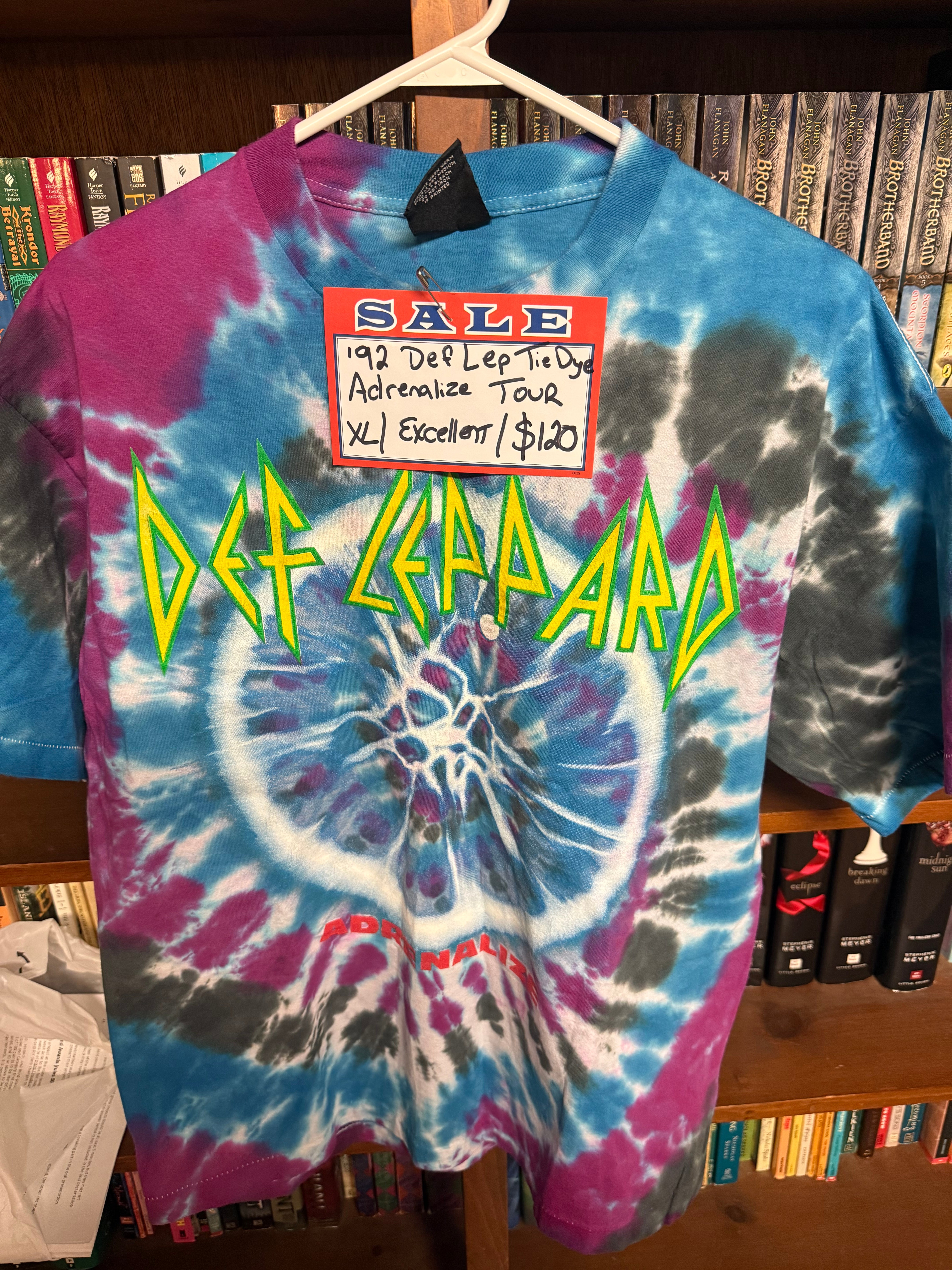 1992 Def Leppard Tie Dyed Adrenalize Tour Shirt