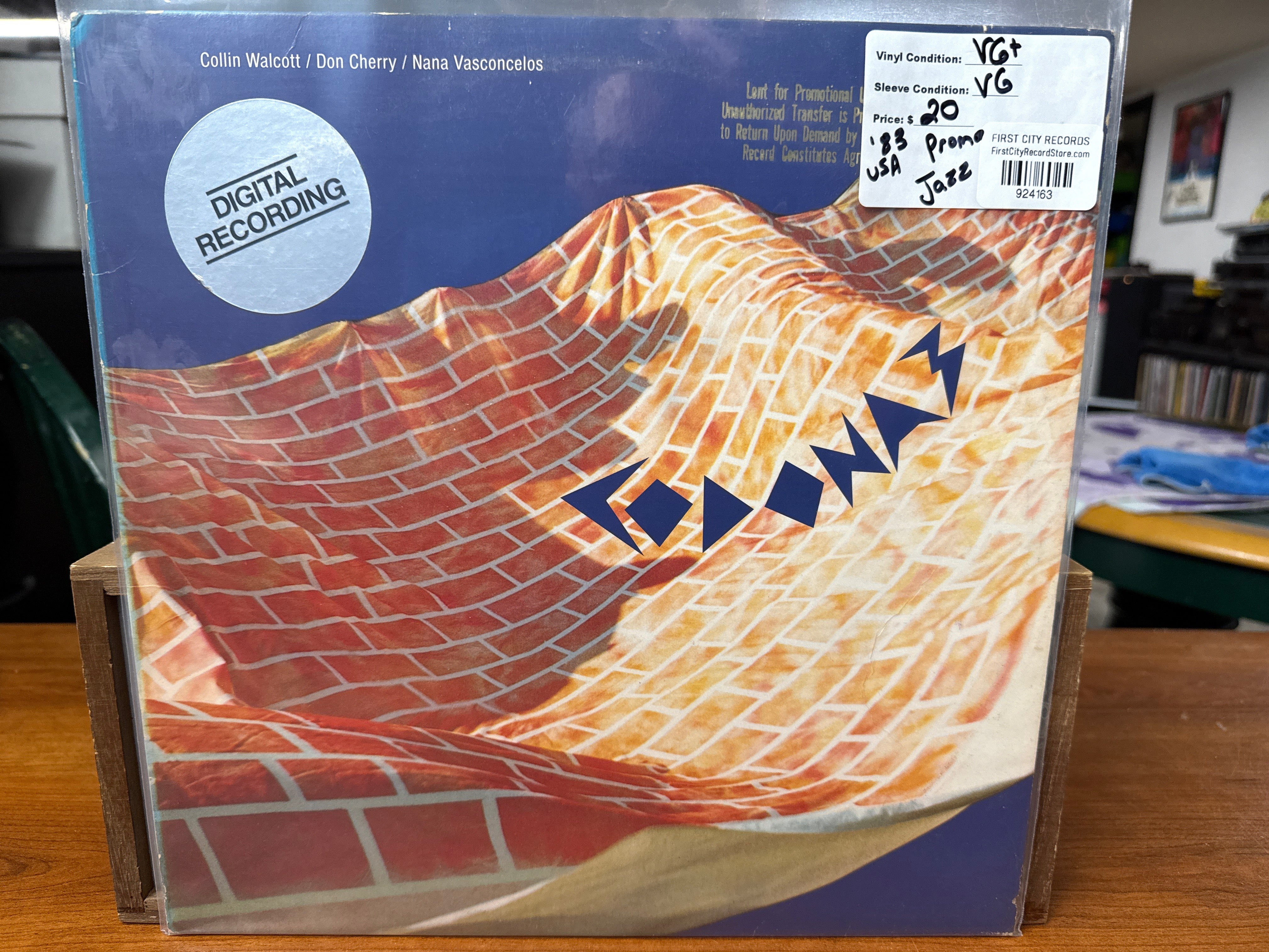 Don Cherry, Collin Walcott, Nana Vasconcelos - Codona 3 (1983, Promo, USED)