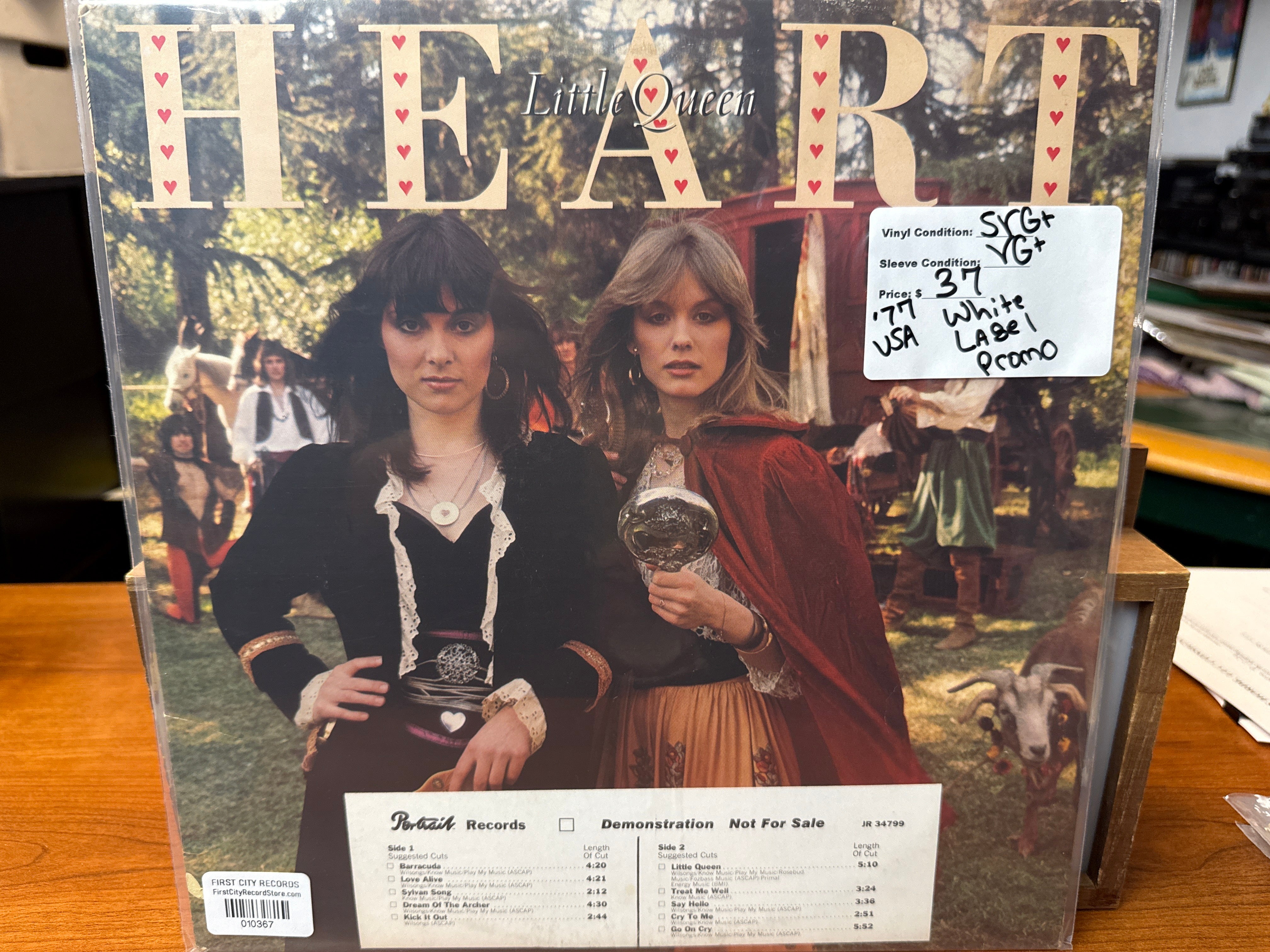 Heart - Little Queen (1977, White Label Promo, USED)