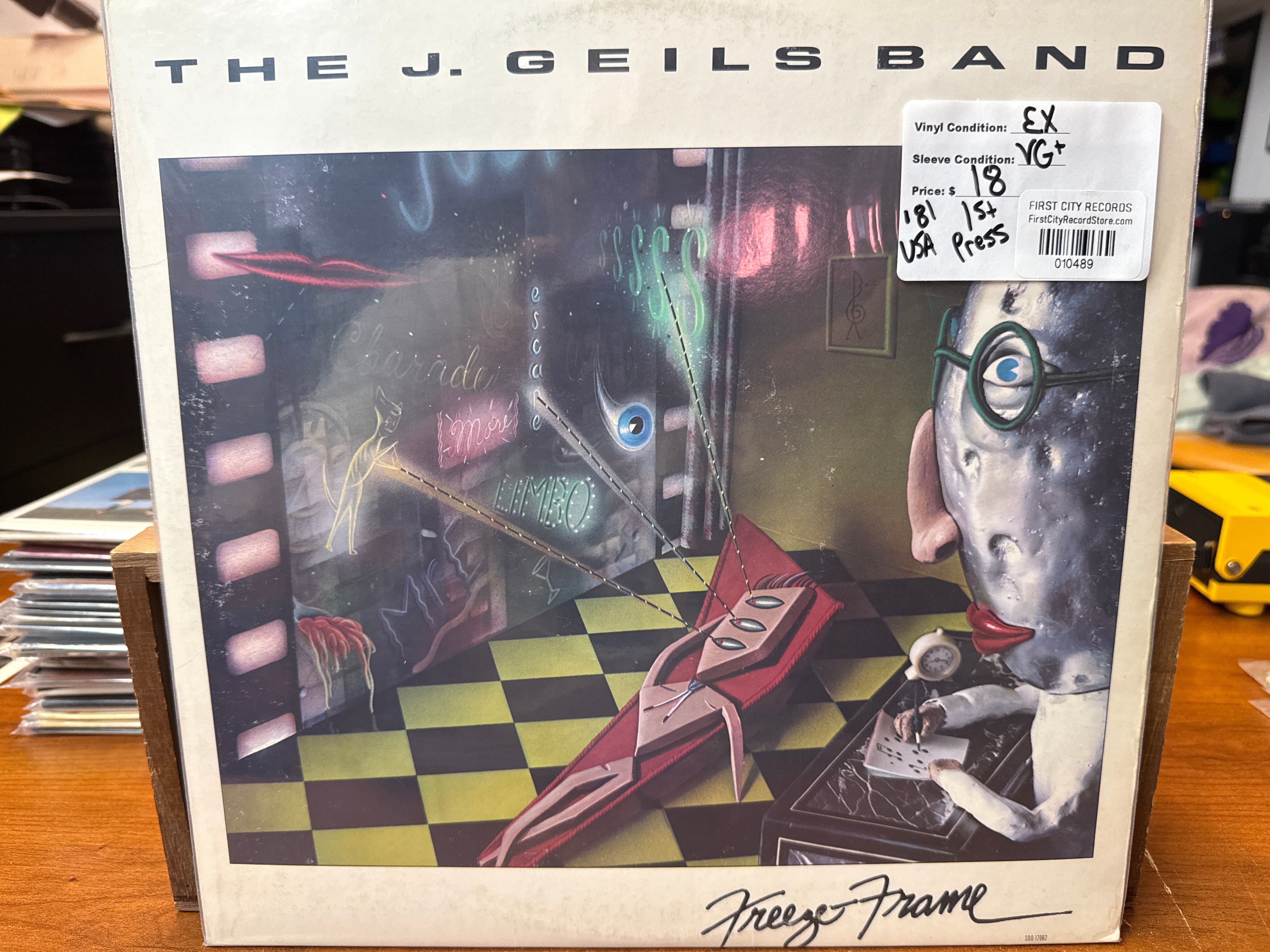 J. Geils Band - Freeze Frame (1981, 1st Pressing, USED)