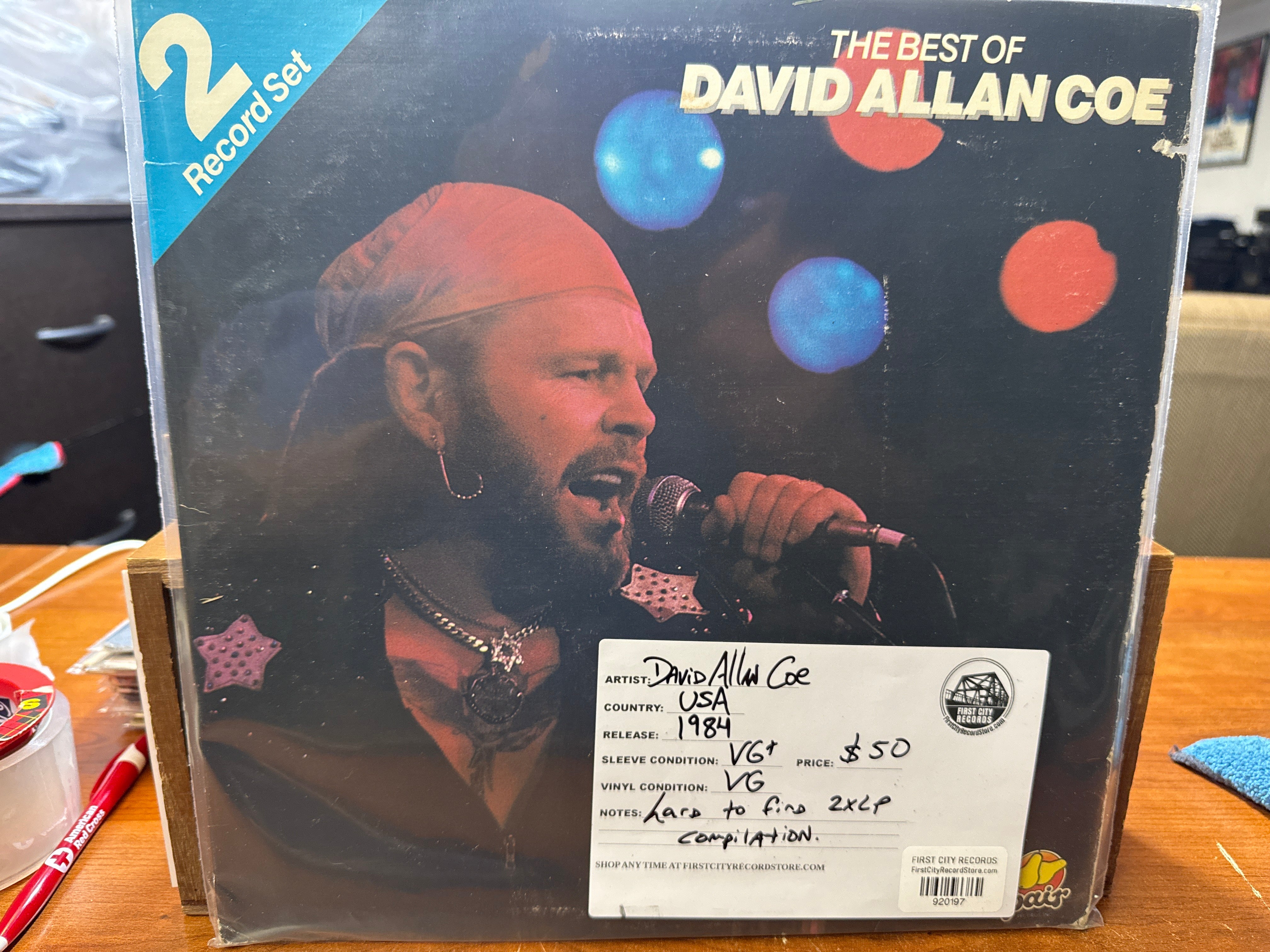 David Allan Coe - the Best Of (1984, 2xLP, USED)