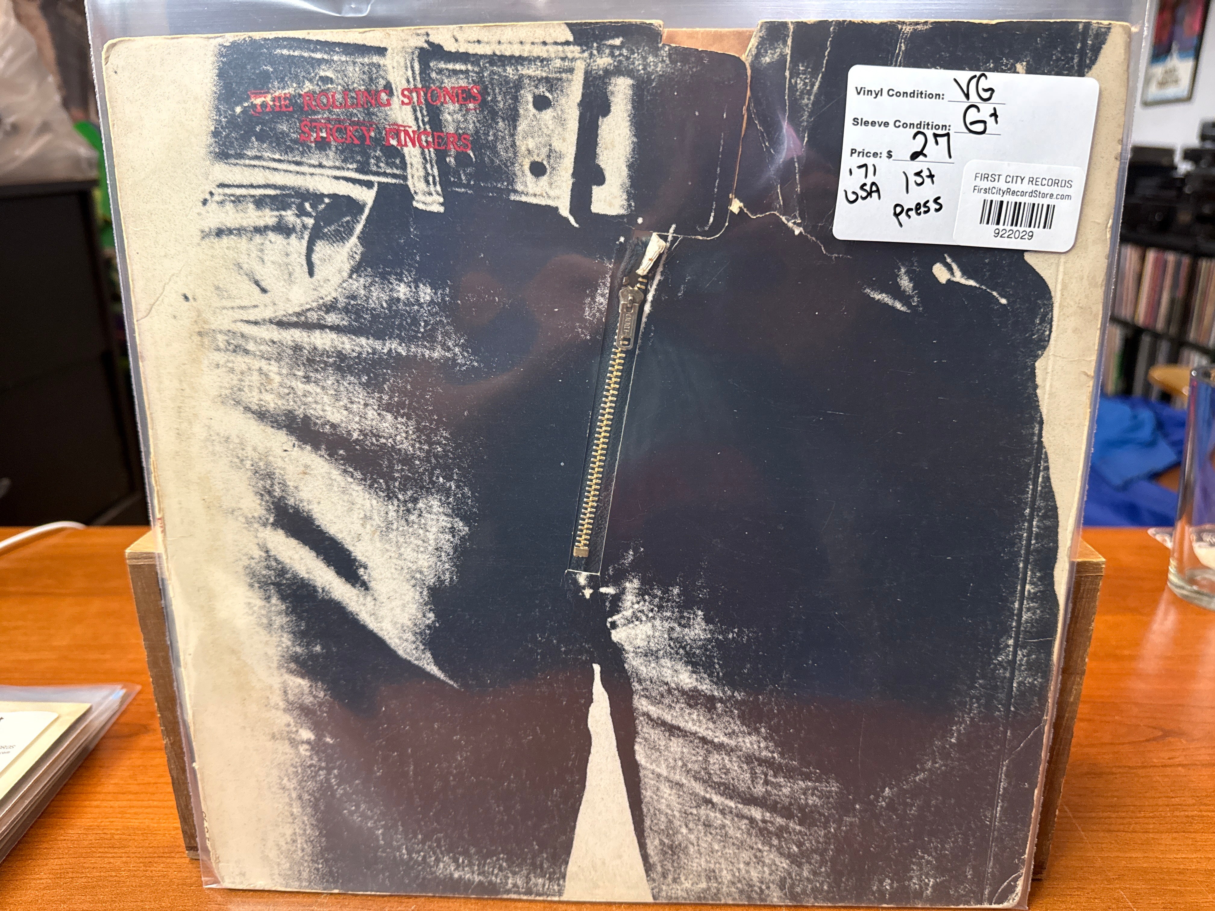 Rolling Stones - Sticky Fingers (1971, Zipper, USED)