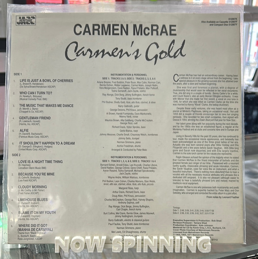 Carmen McRae - Carmen’s Gold