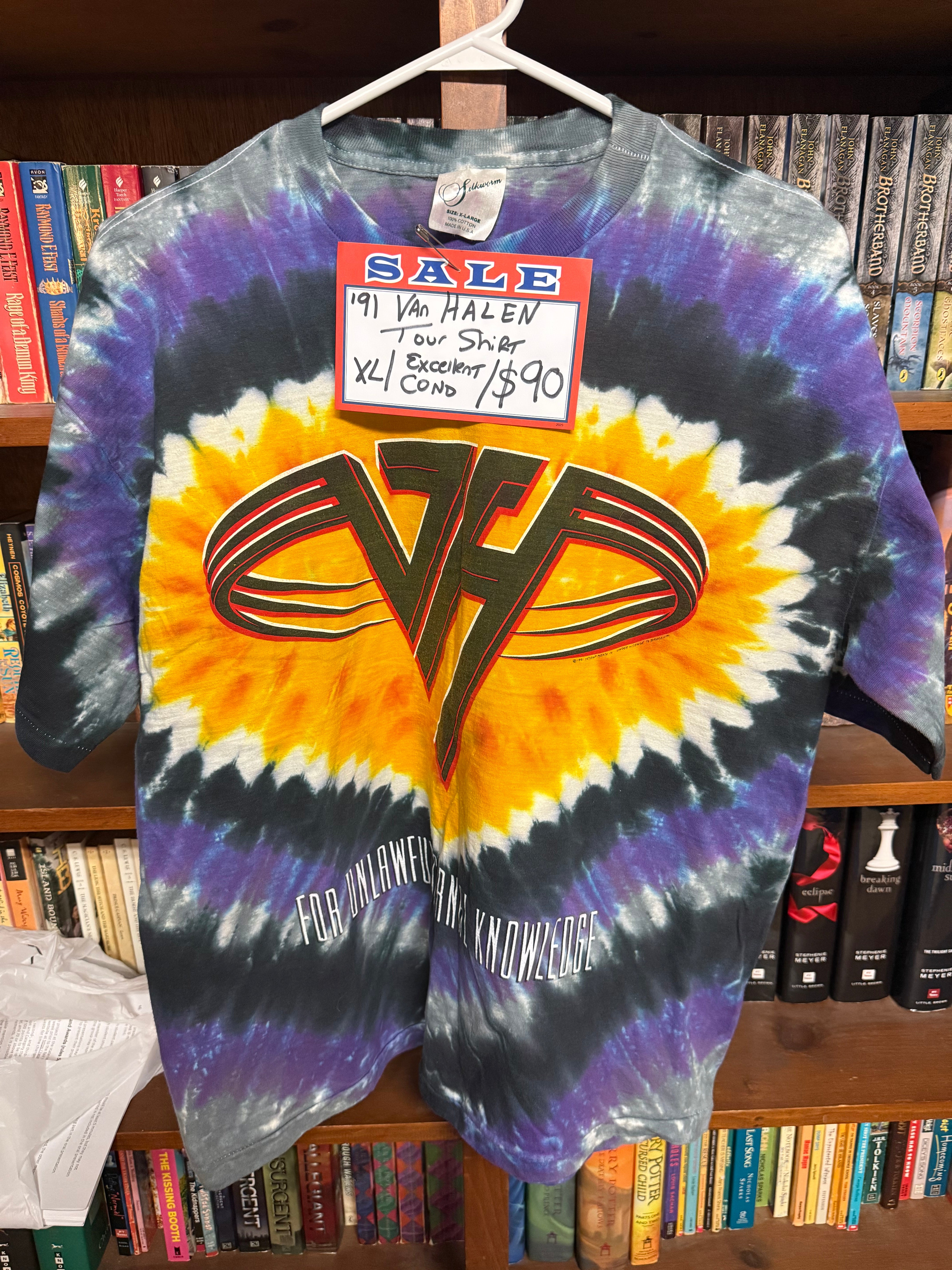 1991 Van Halen Tie Dyed Tour Shirt