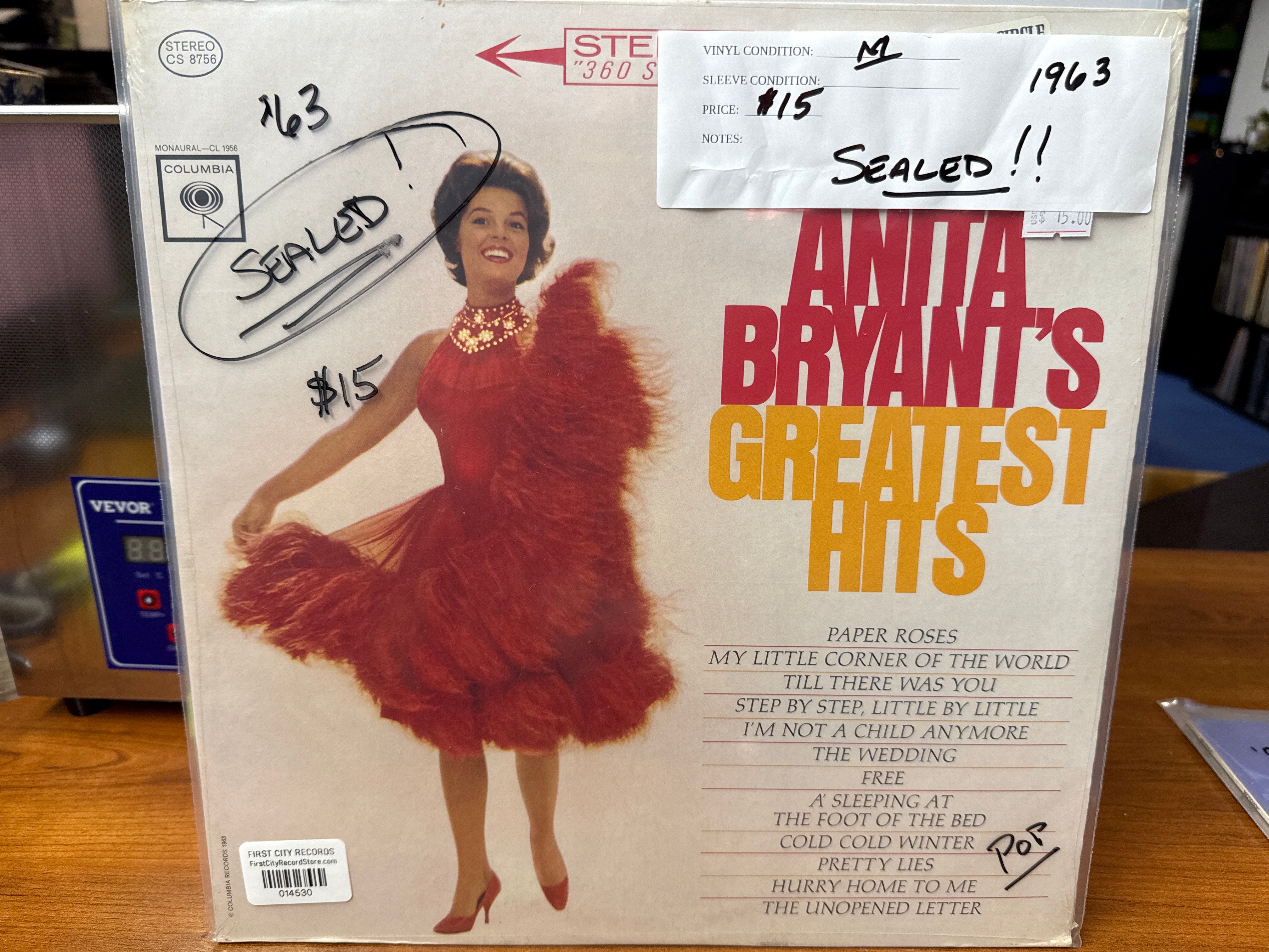 Anita Bryant - Greatest Hits (1962, Sealed, USED)