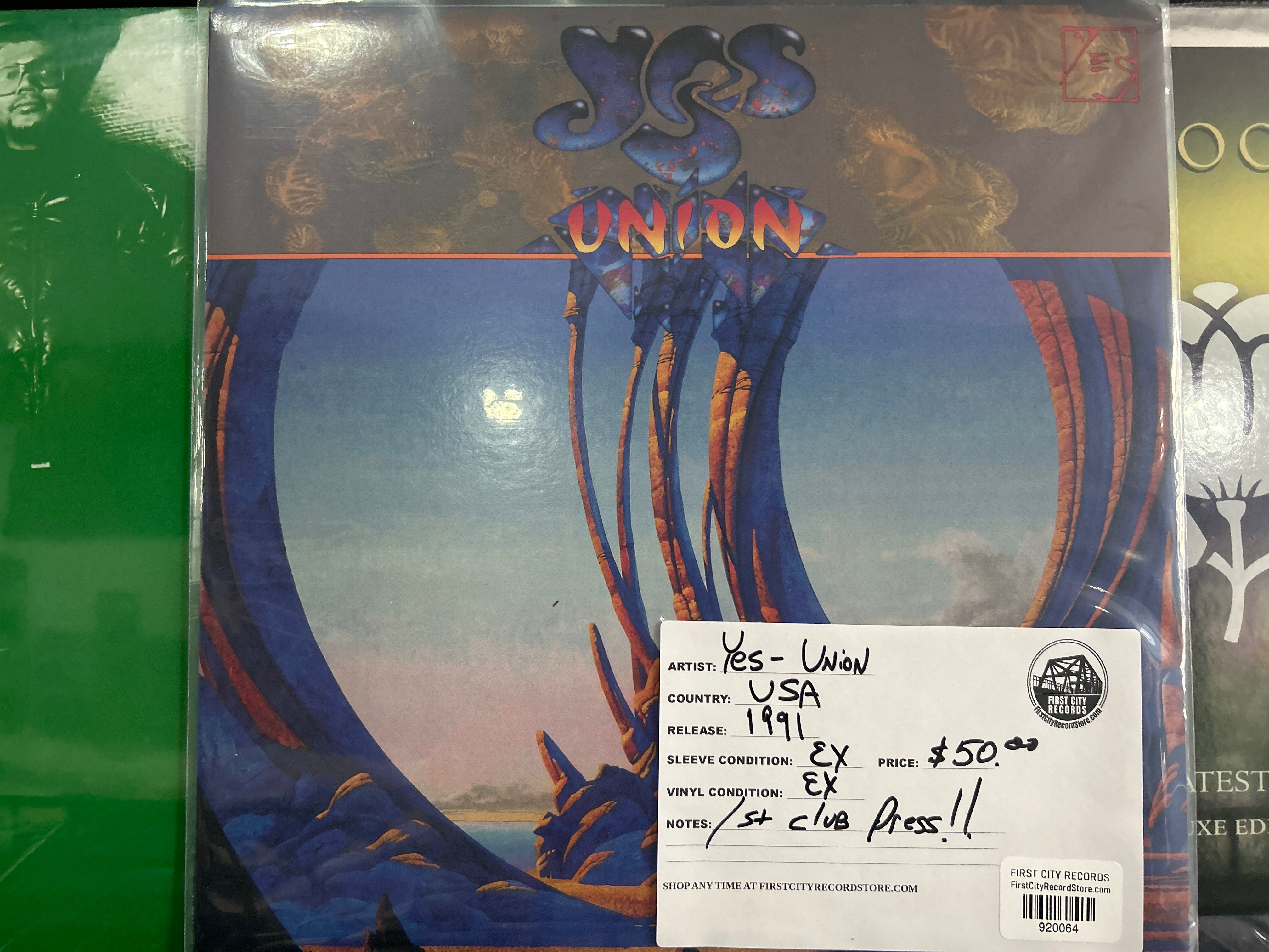 Yes - Union (1991, Club Pressing, USED)