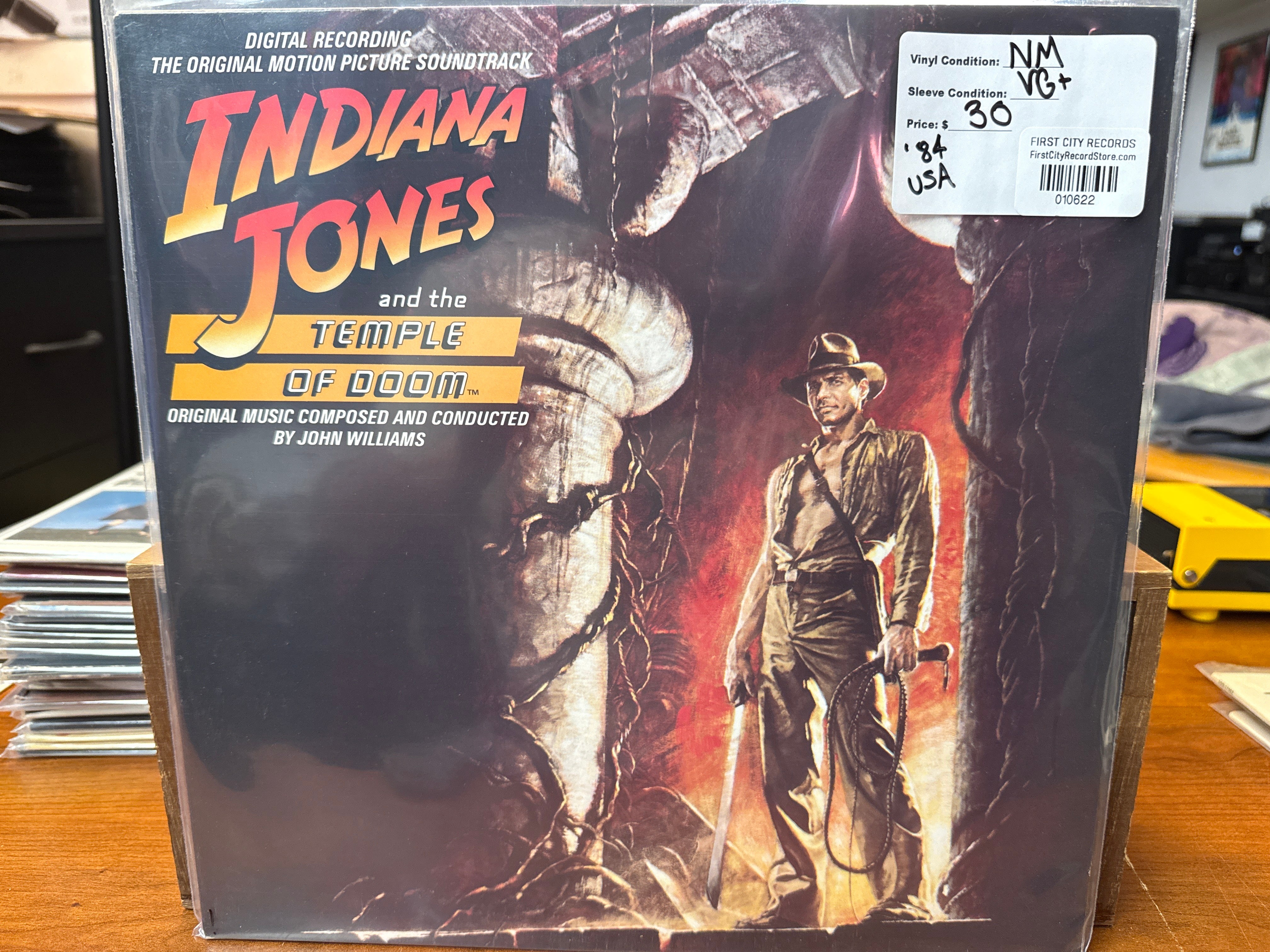 Indiana Jones and the Temple of Doom Soundtrack (1984, USED)