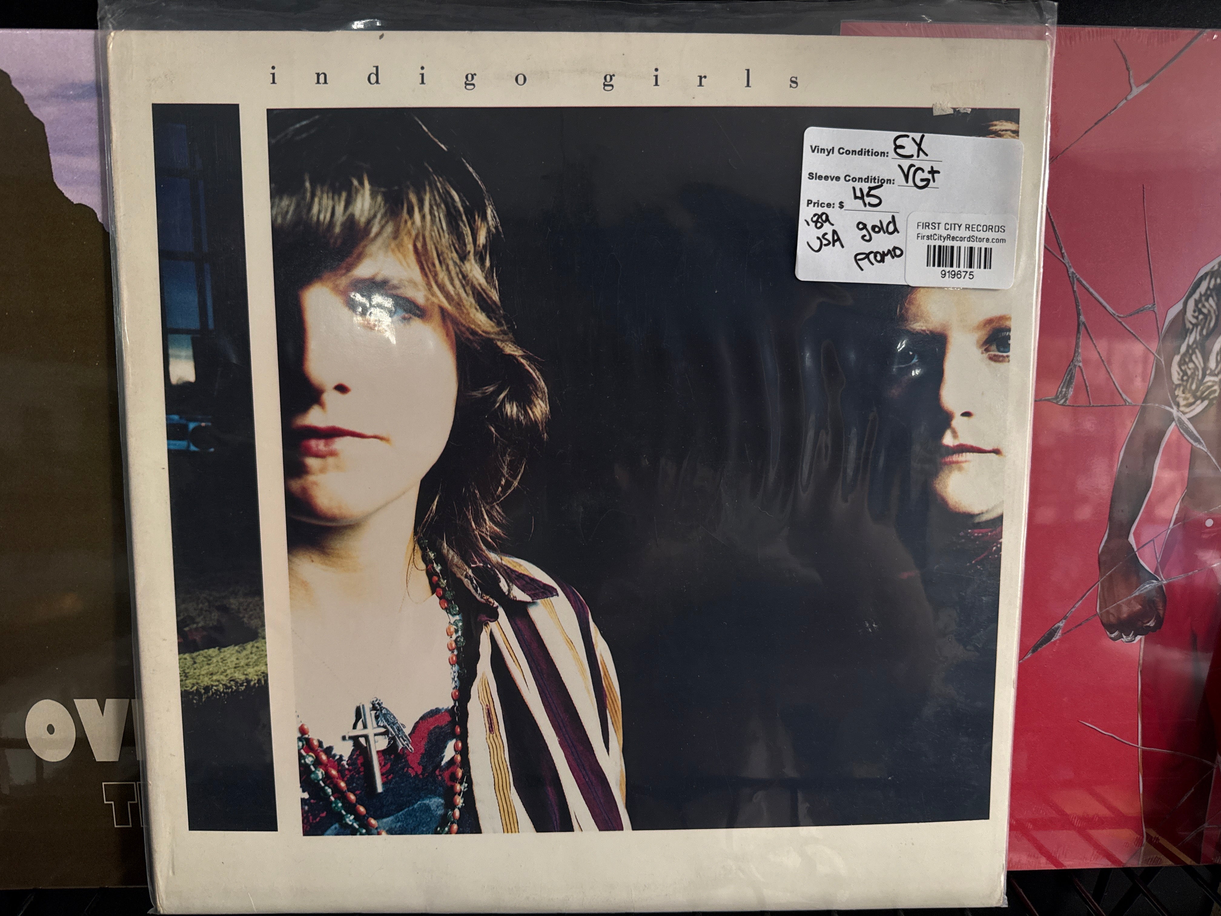 Indigo Girls - Self Titled (1989, Gold Stamped Promo, USED)