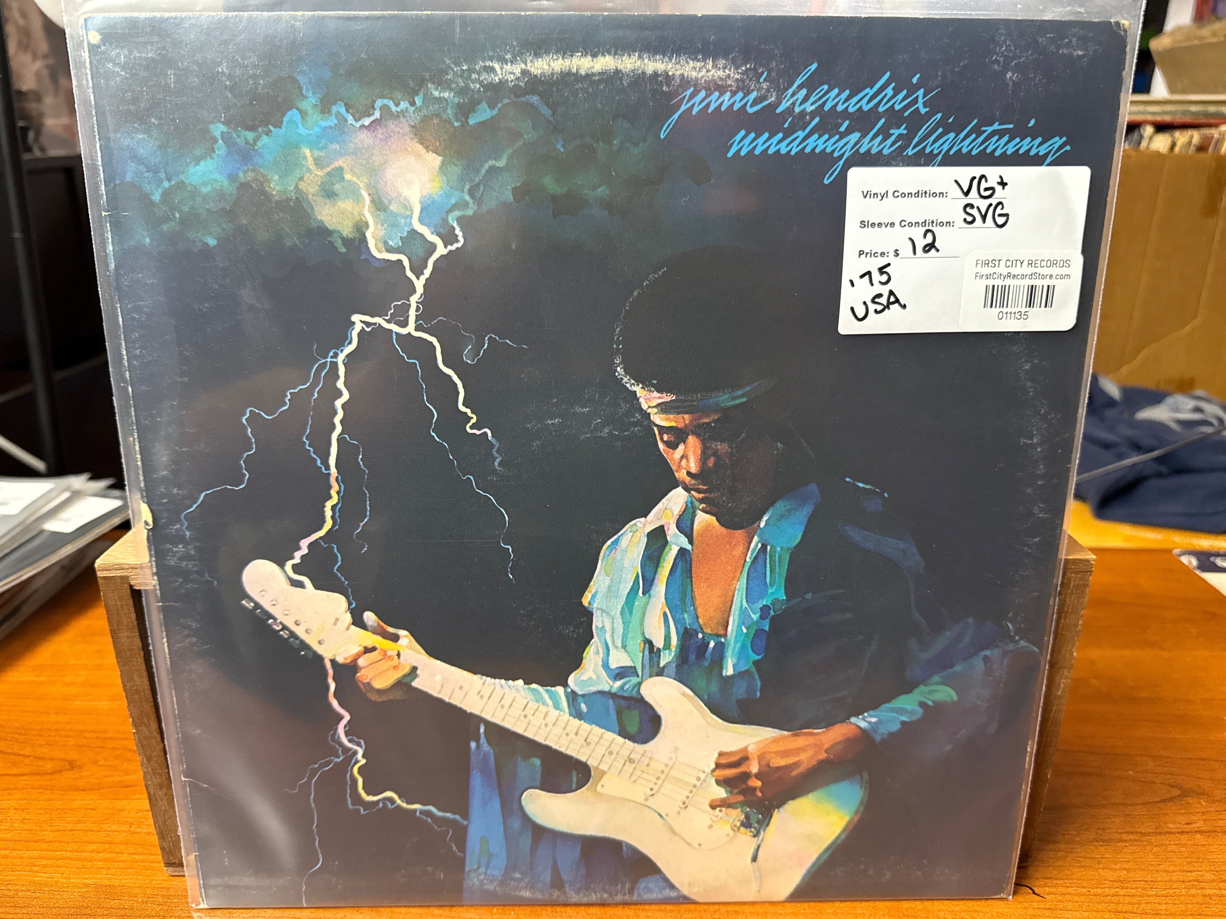 Jimi Hendrix - Midnight Lightning (1975, USED)