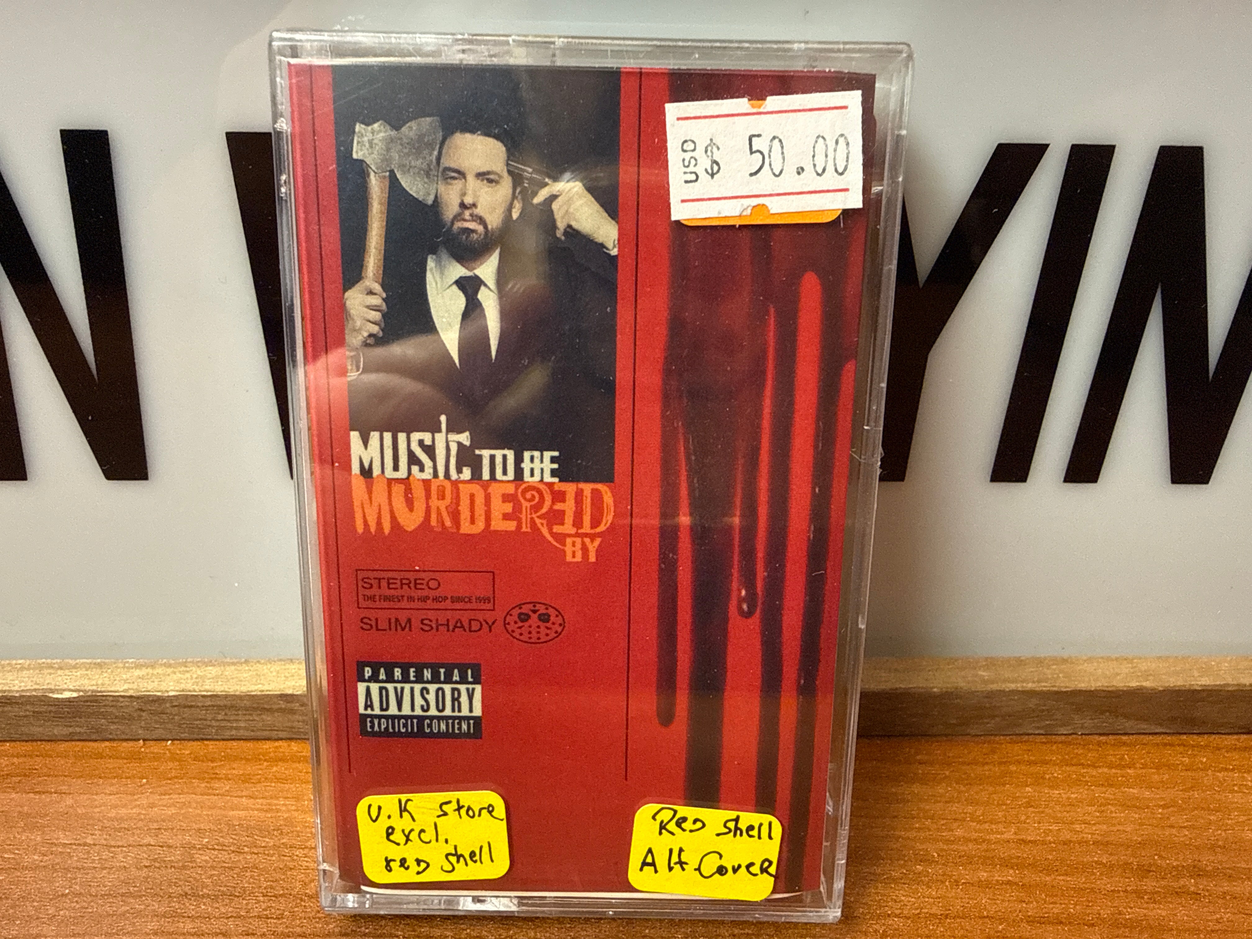 Eminem - Music To Be Murdered By (UK, Red Shell, Sealed, CASSETTE)