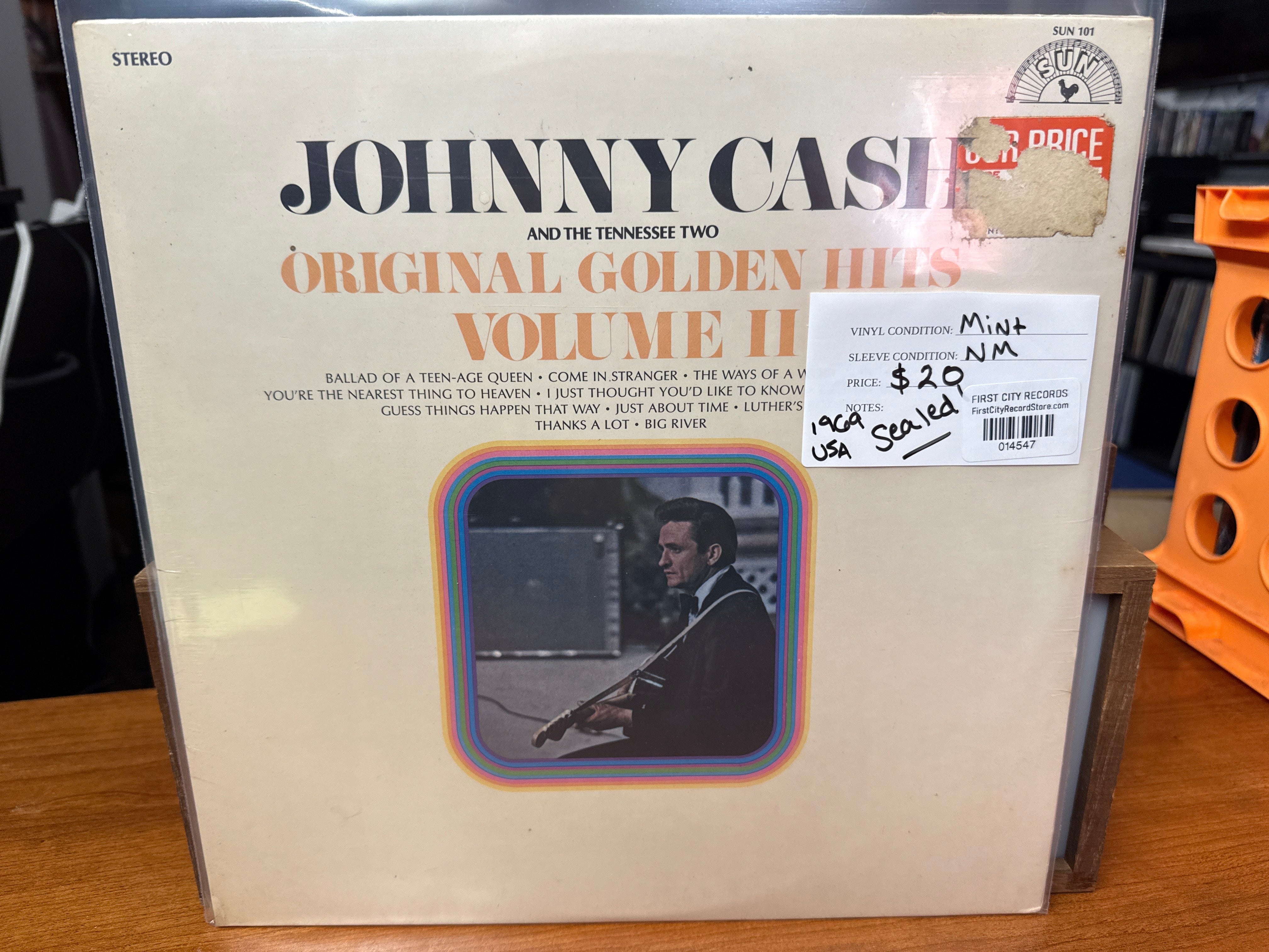 Johnny Cash and the Tennessee Two - Golden Hits Volume II (1969, Sealed, USED)